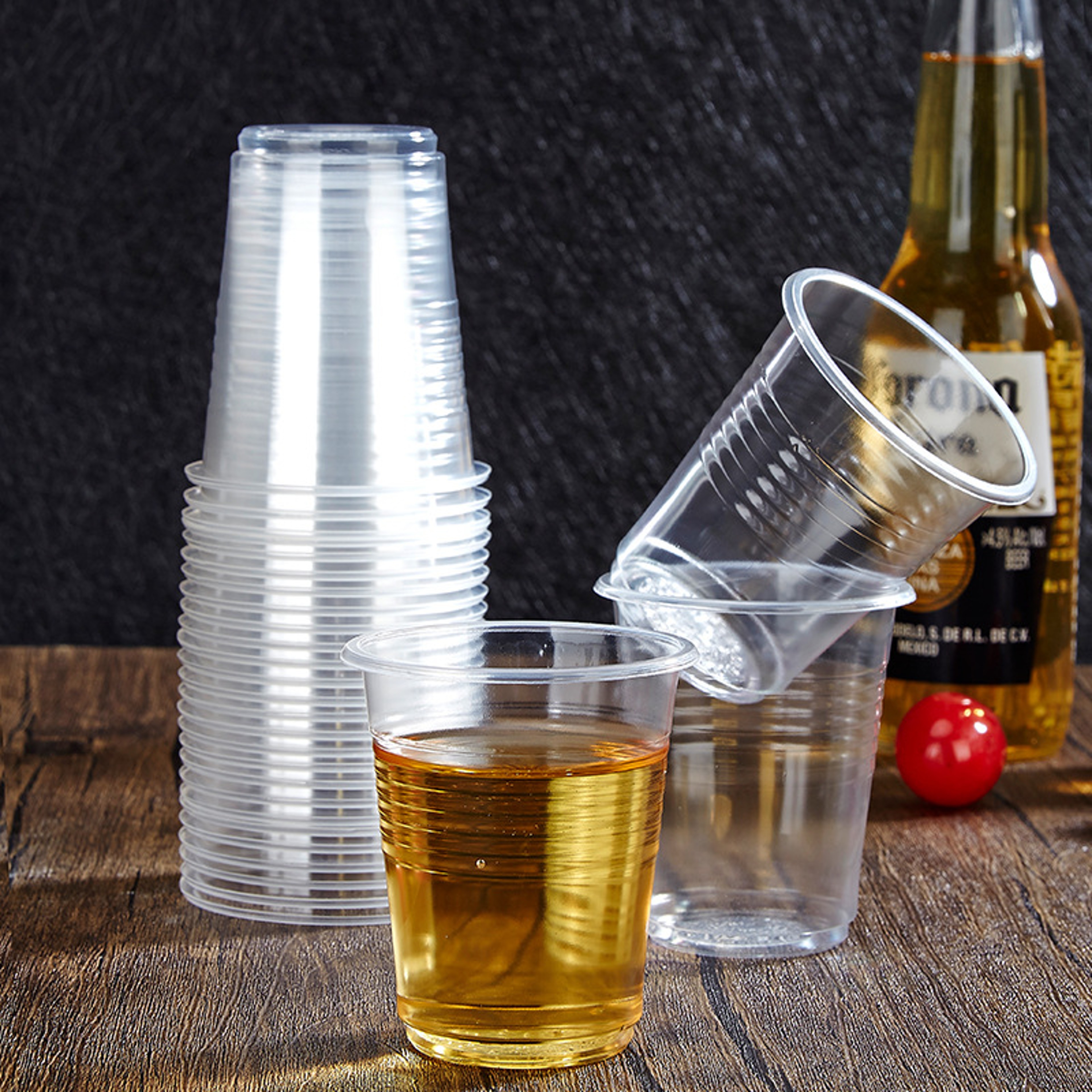 Premium Clear Disposable Plastic Cups – view 6