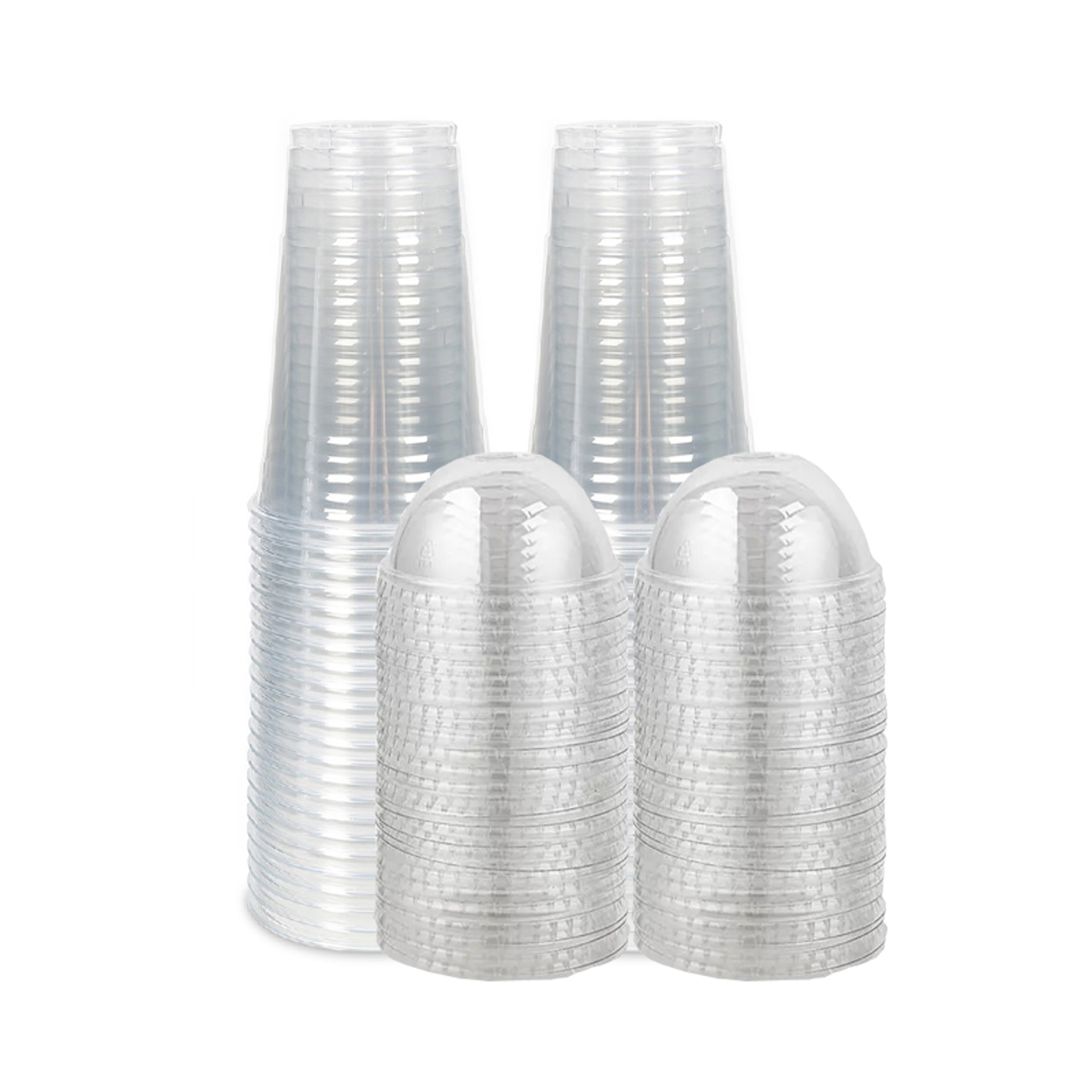 Clear Cups With Lids For Smoothies Milk Tea And Cold Drinks 0