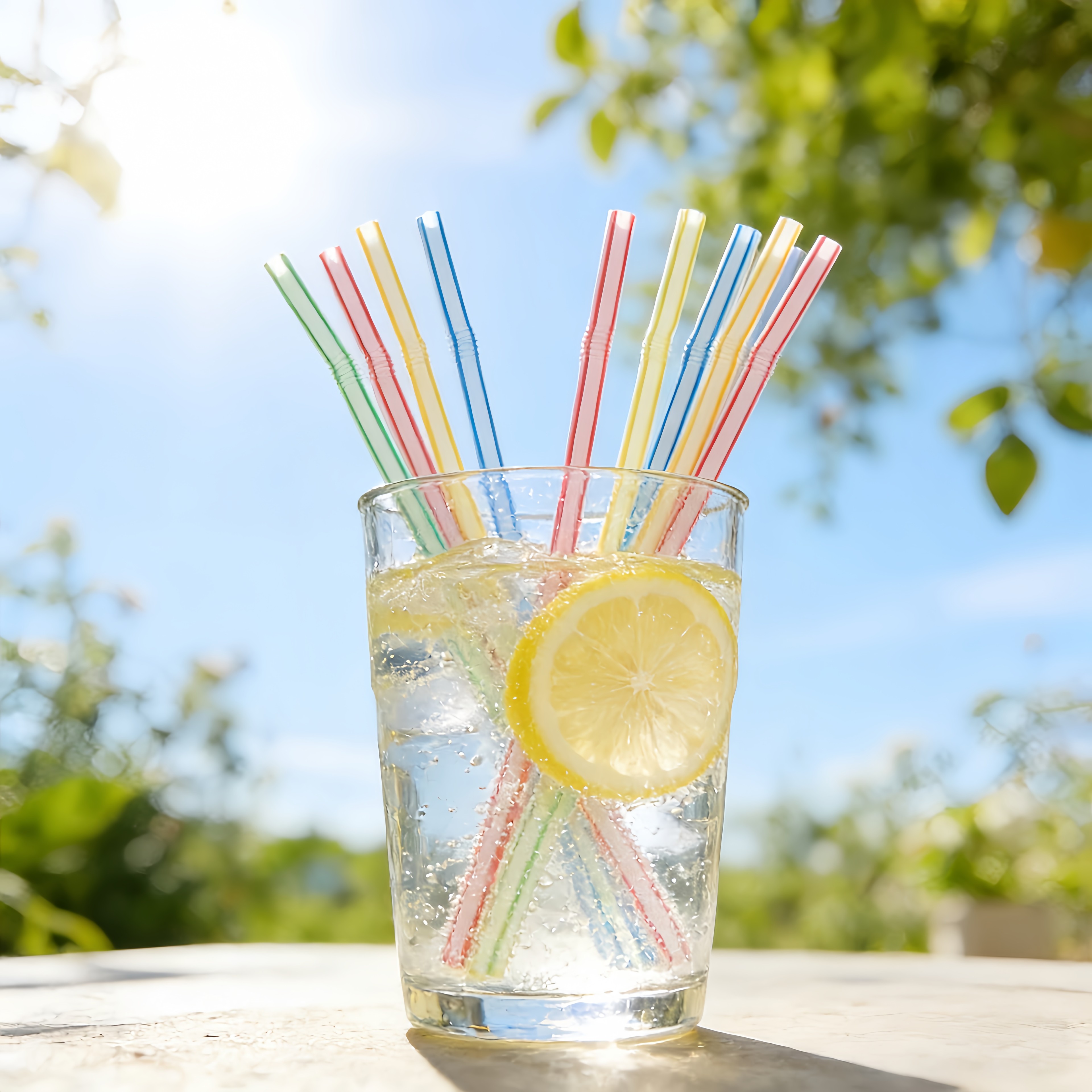 Colorful Bendable Disposable Straws for Parties Drinks and Milk Tea – view 3