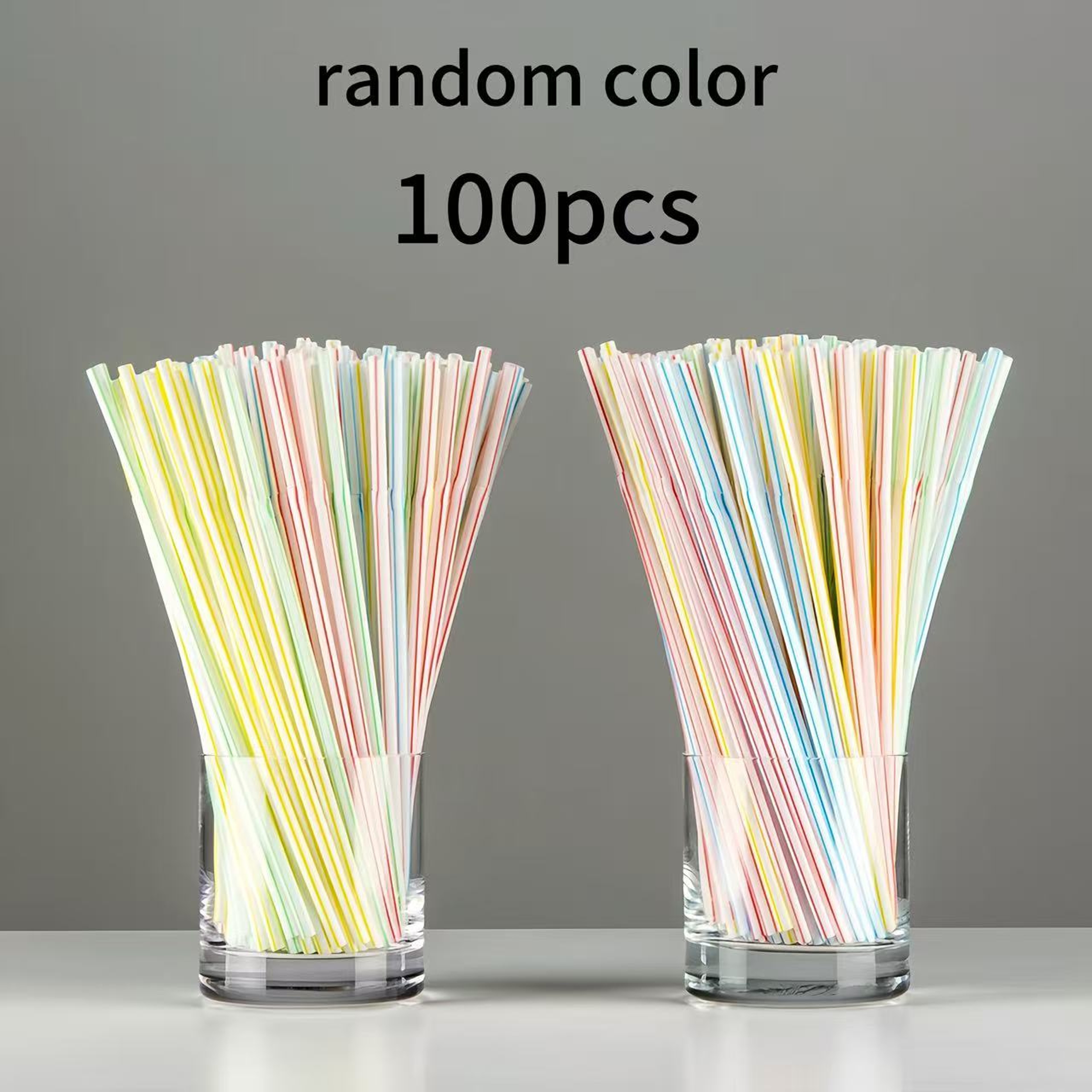 Colorful Bendable Disposable Straws for Parties Drinks and Milk Tea – view 7