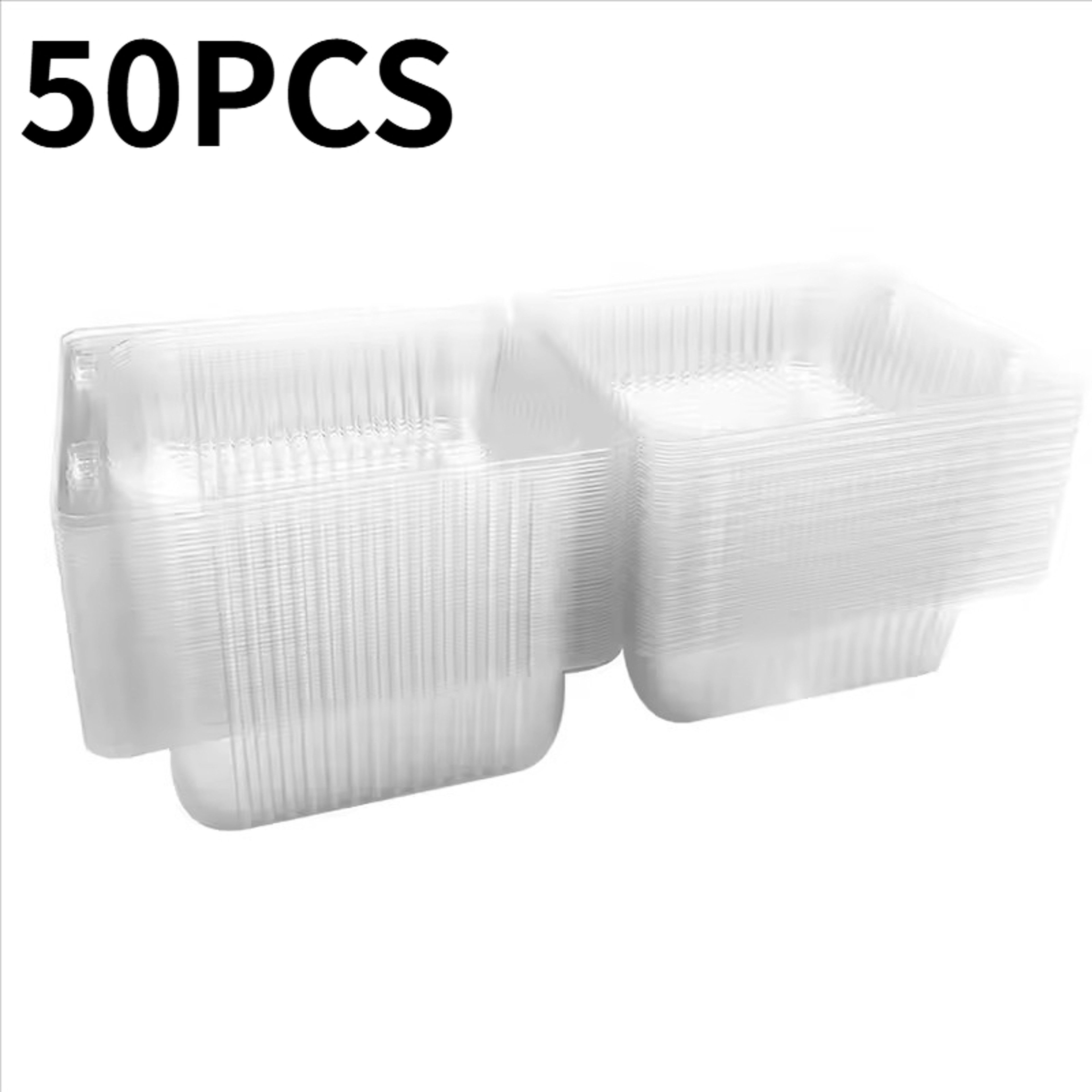 Clear Plastic Disposable Cake Boxes with Lids for Cheesecake Sandwiches and Bakery Treats – view 7
