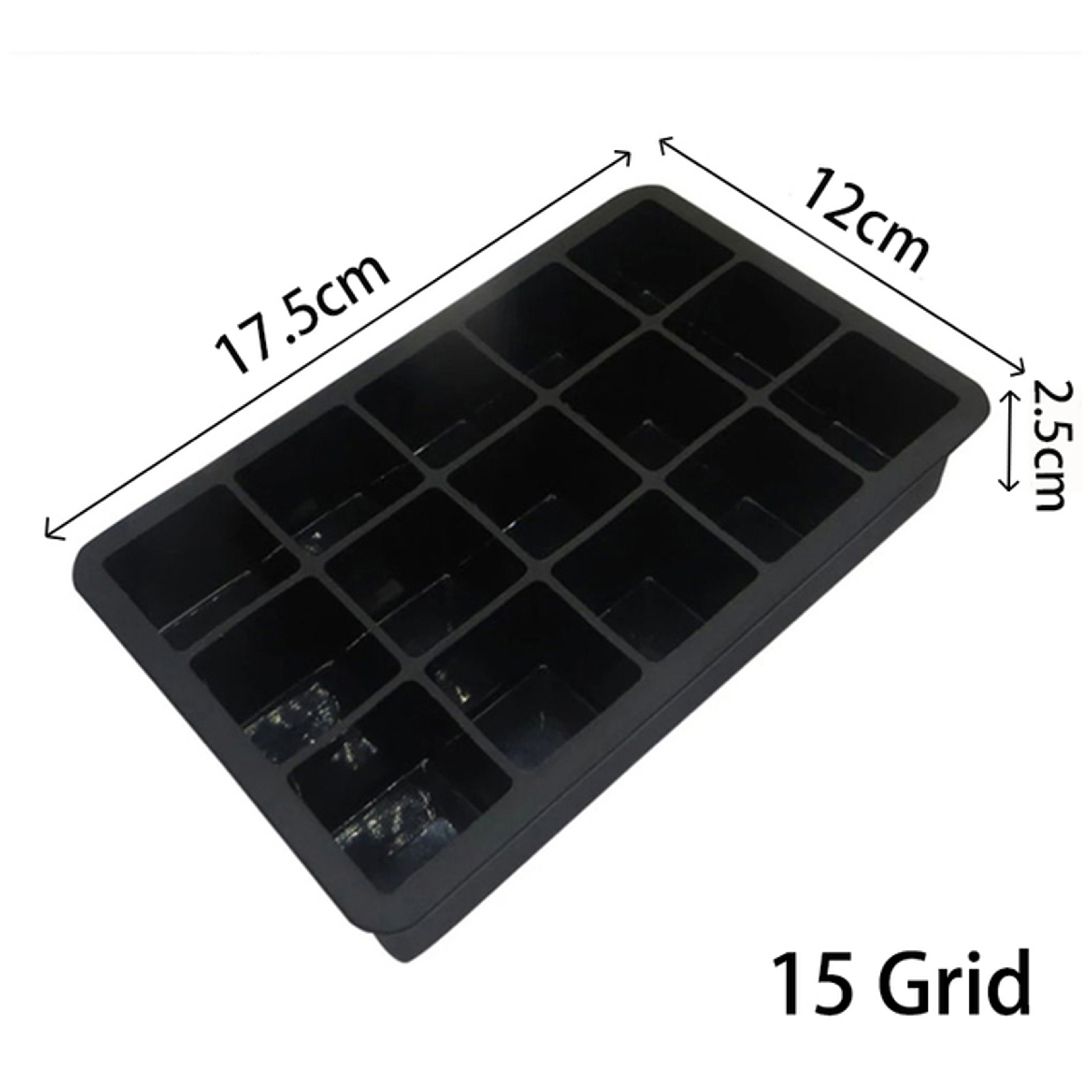 Silicone Ice Cube Tray For Large Square Ice Cubes Cocktails  Whiskey 5