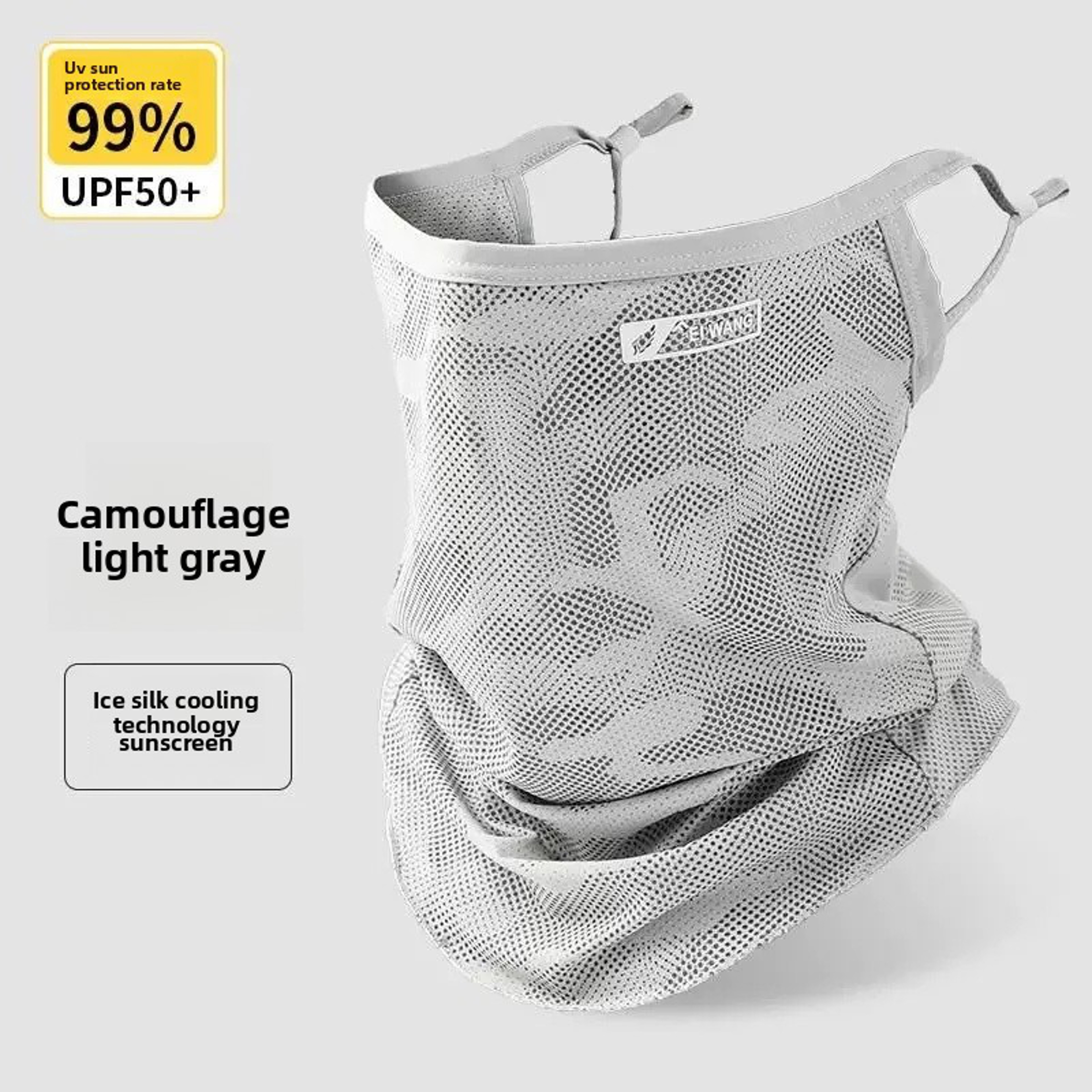 Cooling Ice Silk Cycling Face Mask UV Protection Face Cover – view 8