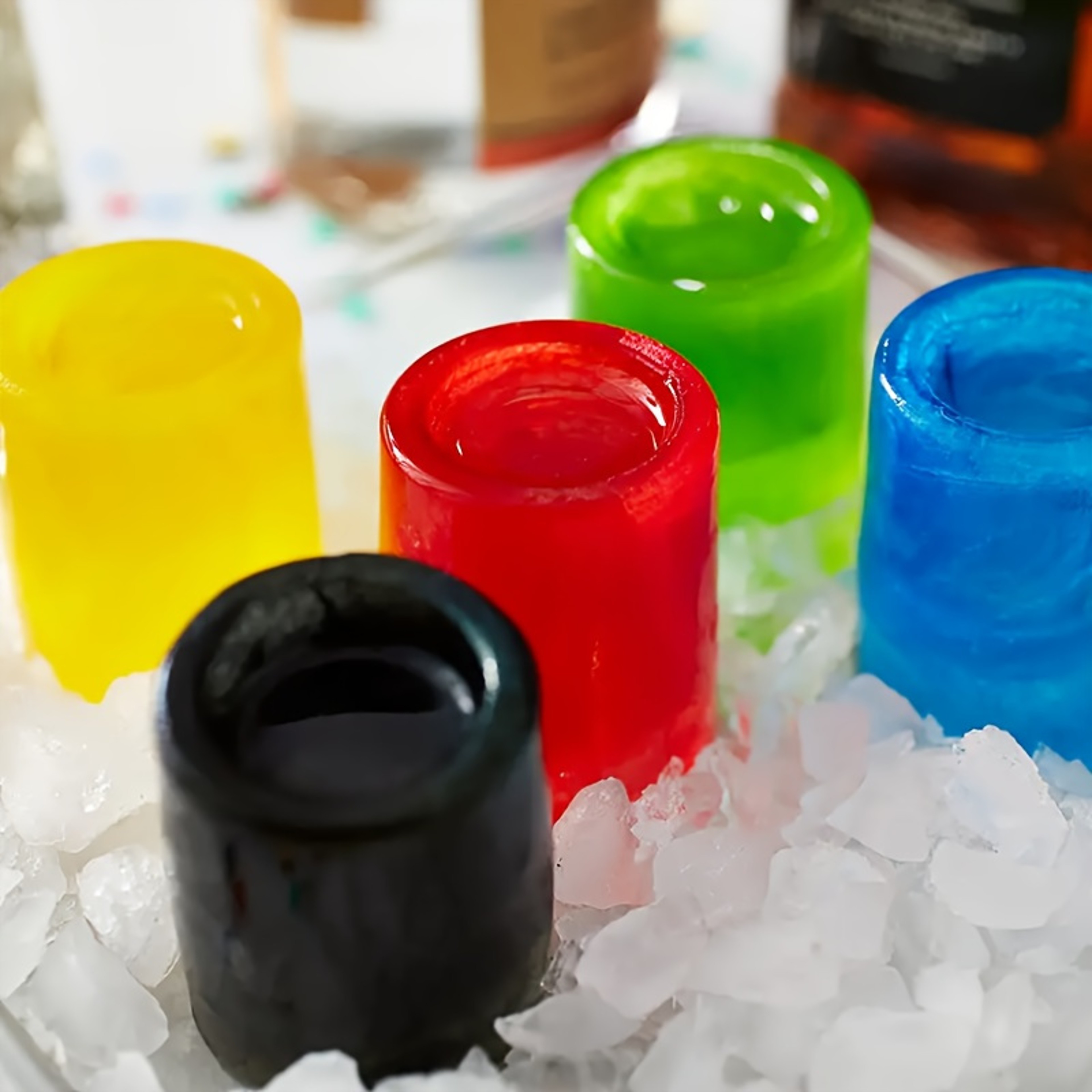 Silicone Ice Shot Glass Mold Cup Cocktail Ice Cube Tray 1