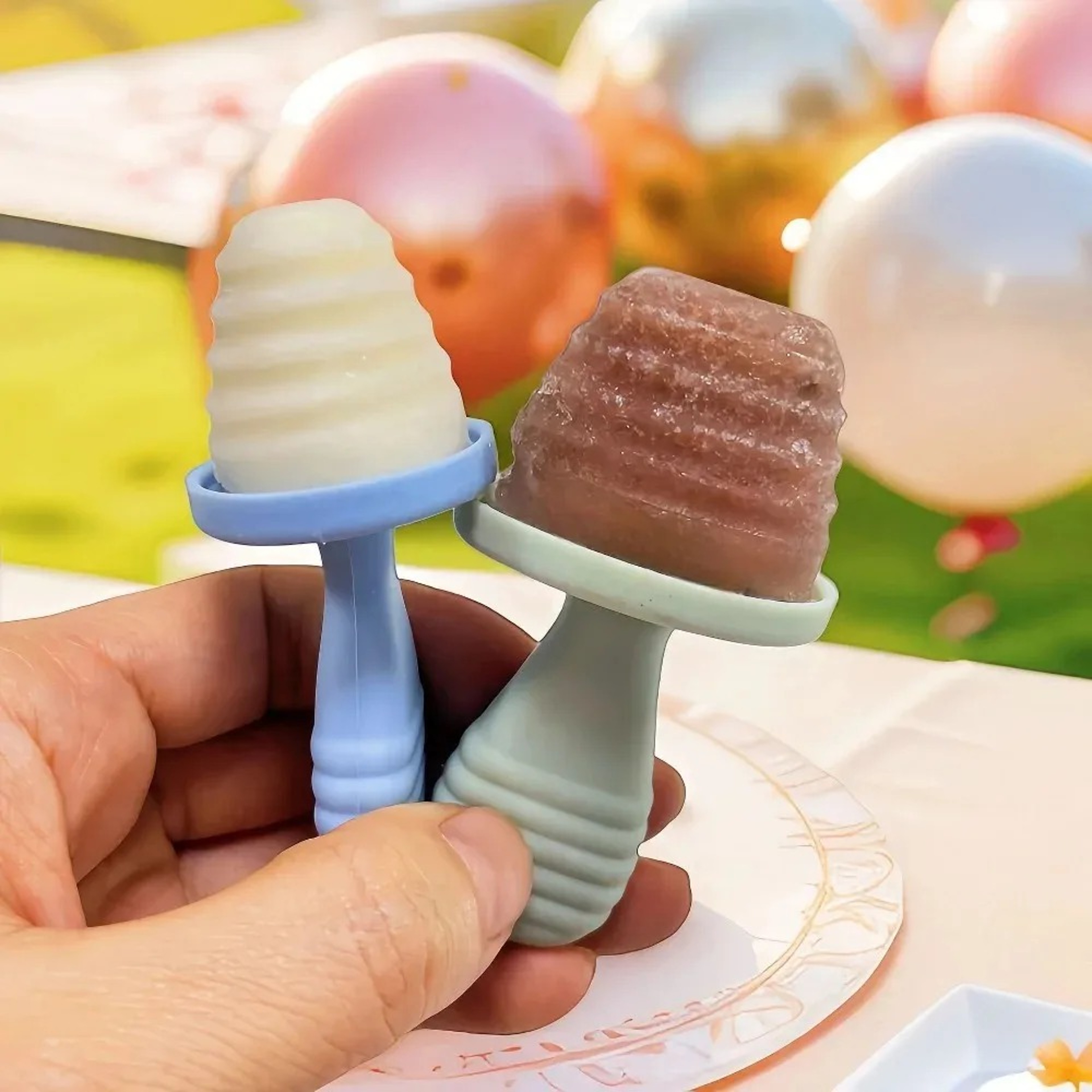 Baby Silicone Ice Cream Mold Reusable Freezer Tray For Breast Milk And Frozen Treats 1