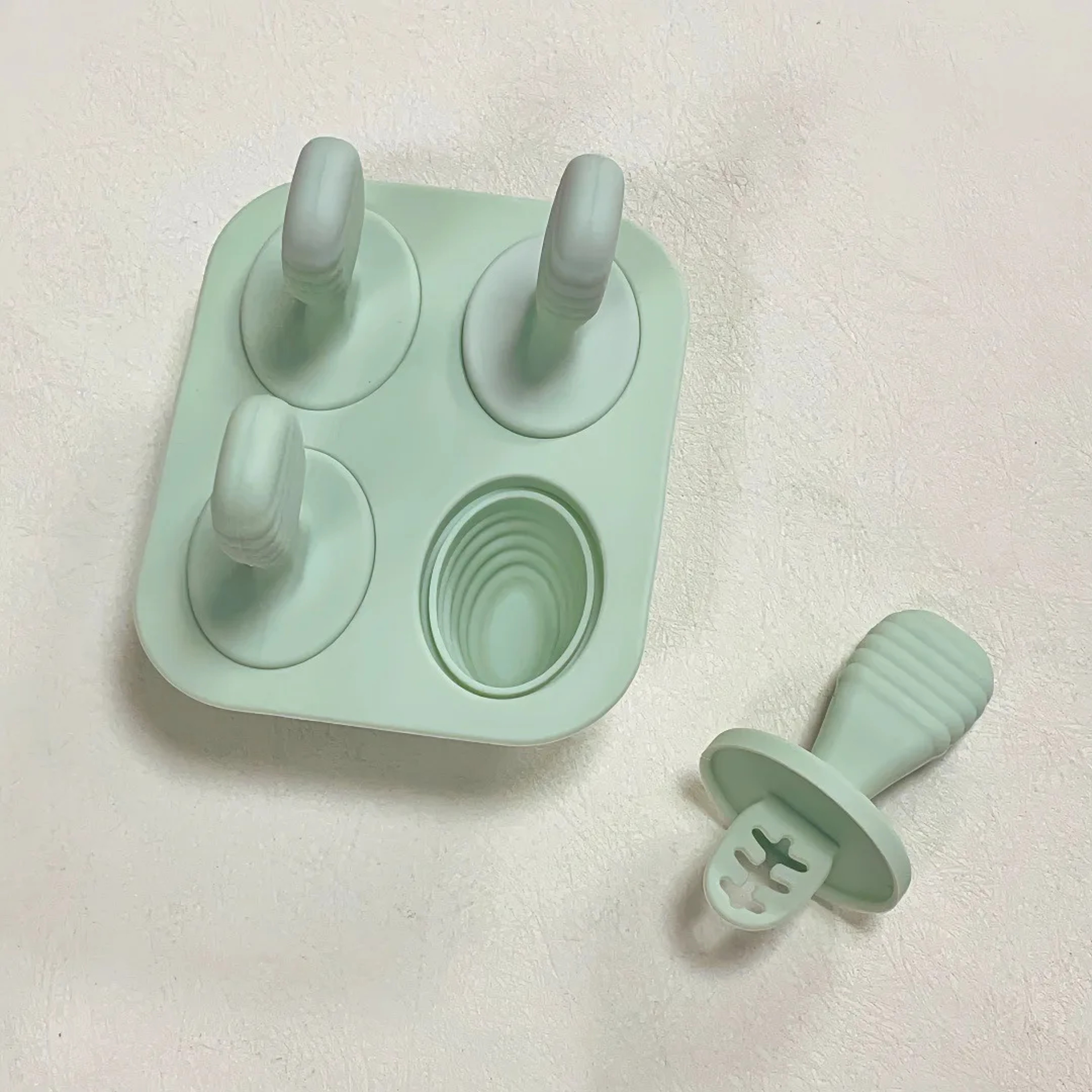 Baby Silicone Ice Cream Mold Reusable Freezer Tray For Breast Milk And Frozen Treats 8