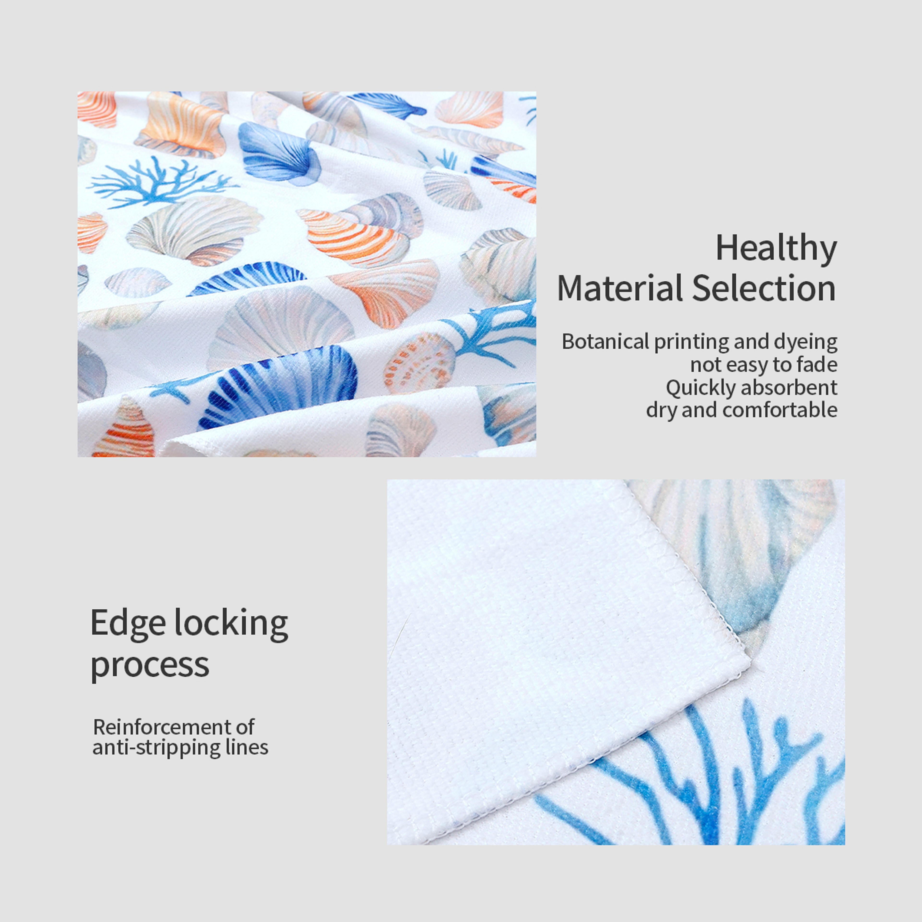 Quick Dry Microfiber Beach Towel Sand Free Compact Travel Towel 5