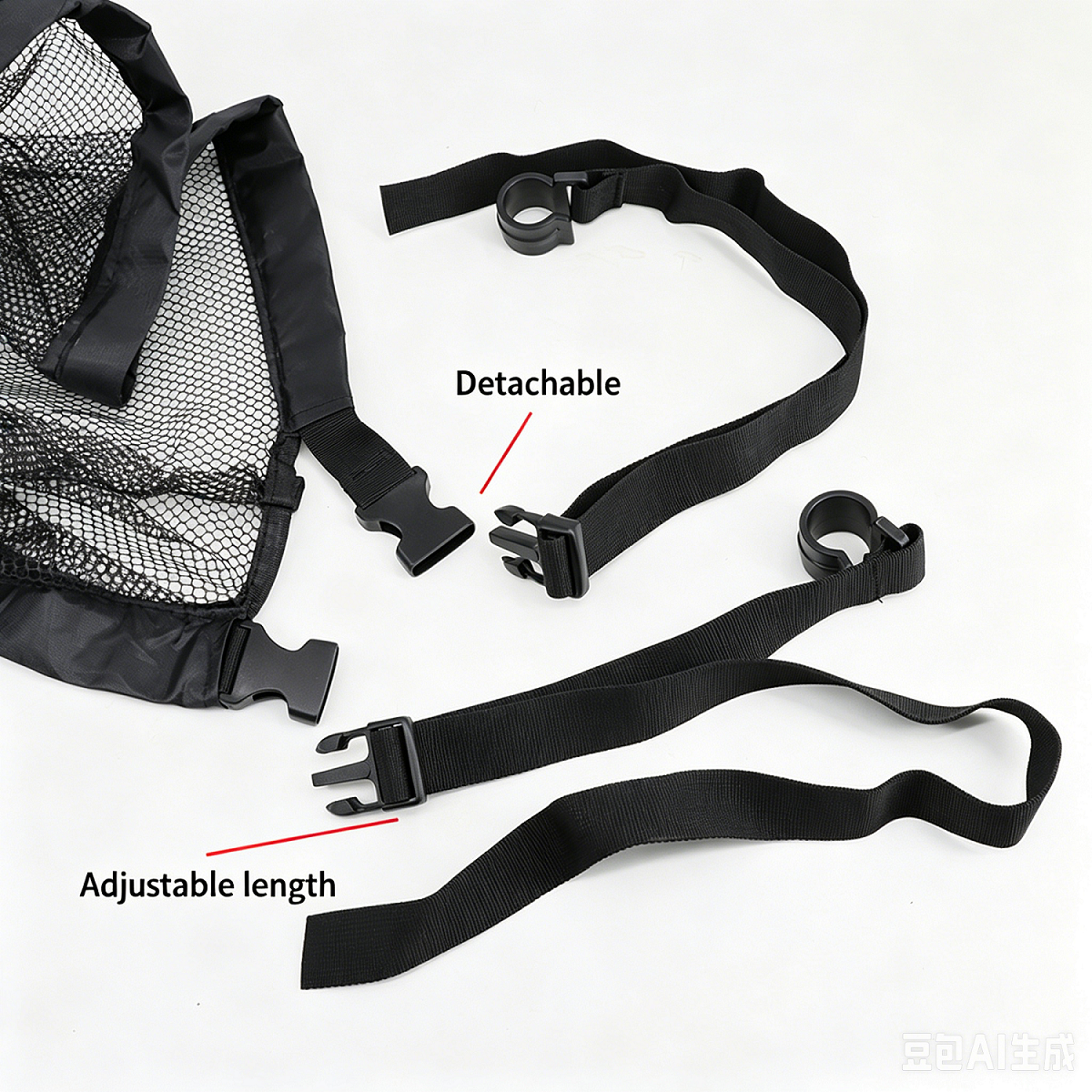 Large Mesh Pool Toy Storage Bag for Floats and Beach Gear – view 5