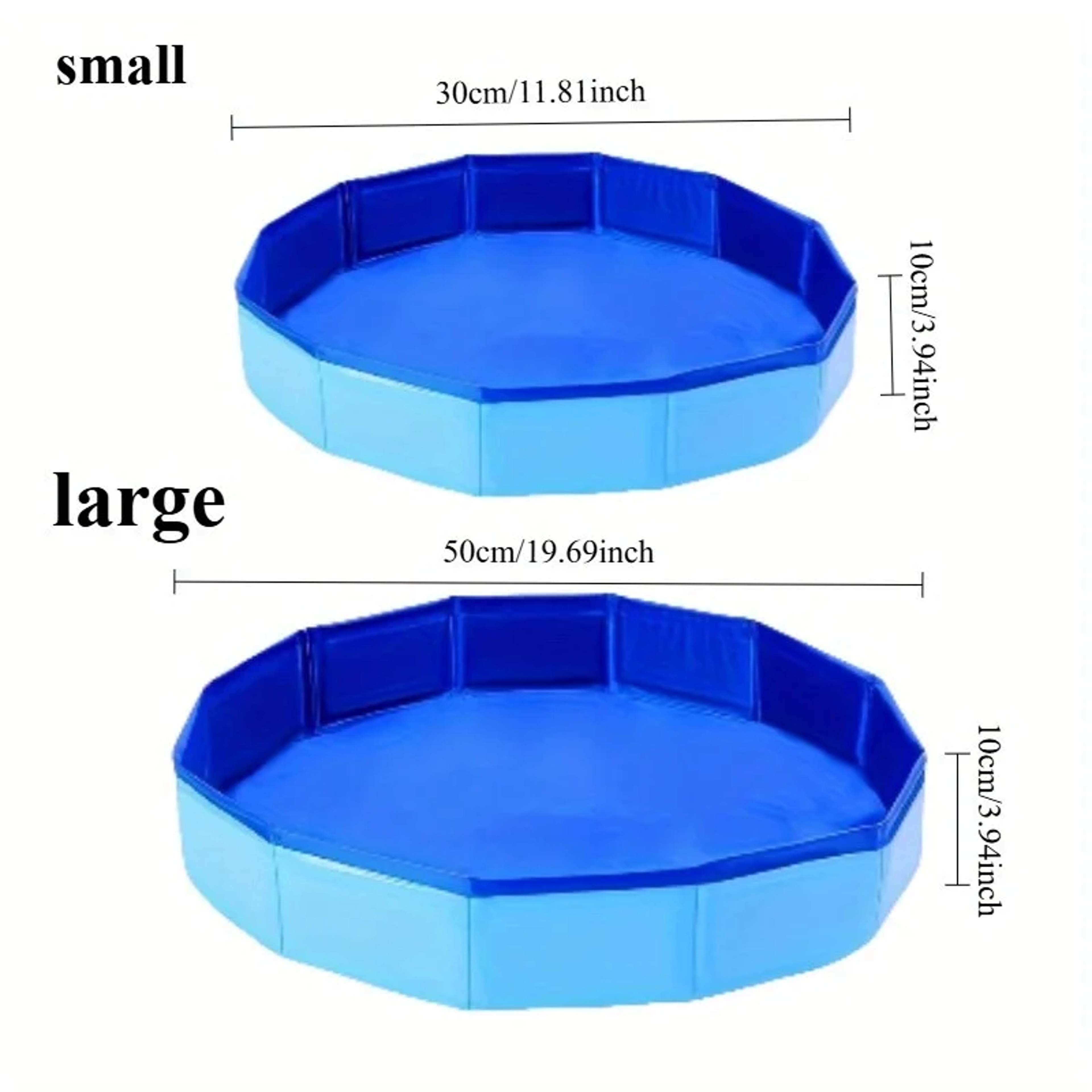 Portable Pool Foot Bath Foldable PVC Foot Rinse Tray 2