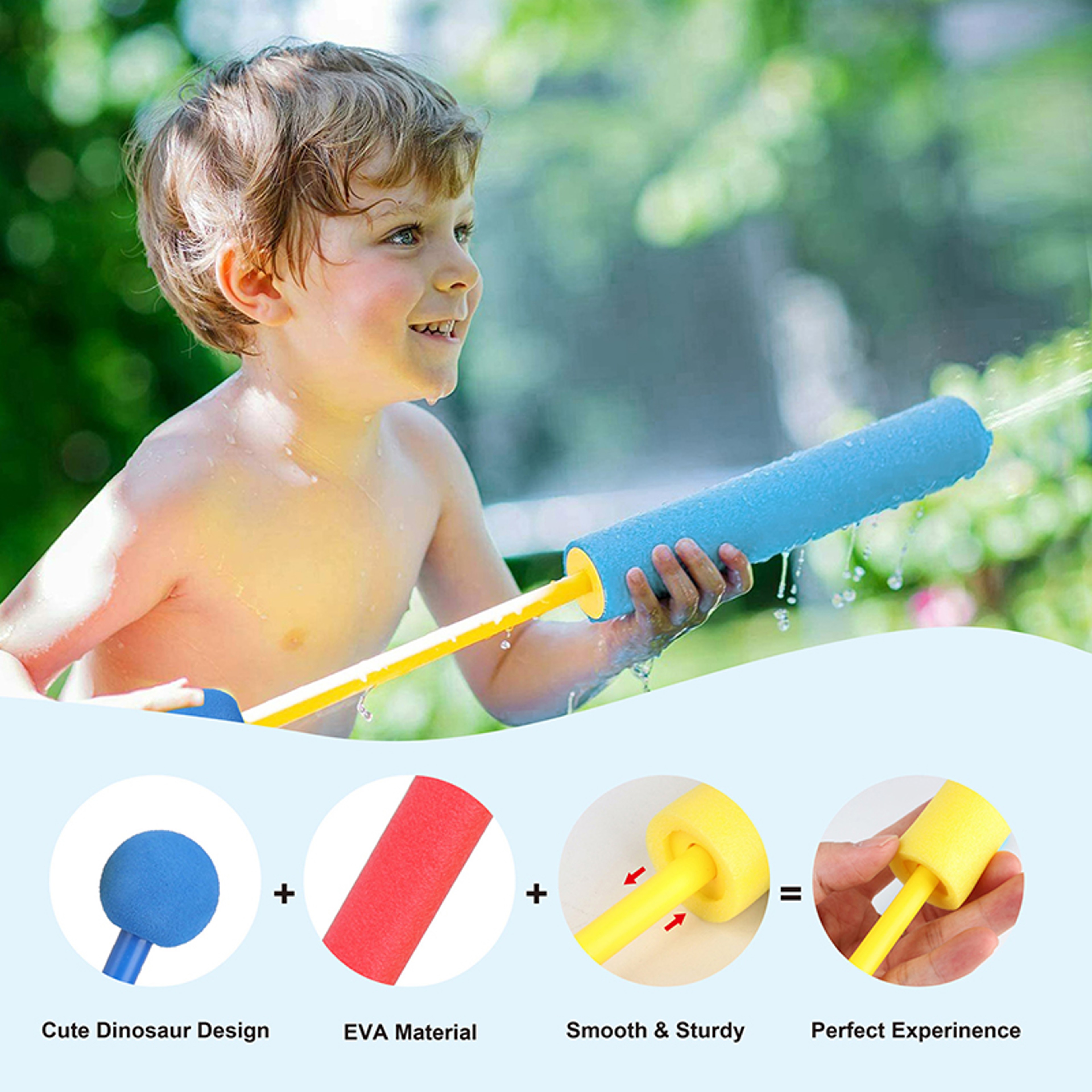 Foam Water Squirter Toys For Pool Beach And Summer Party Fun 2