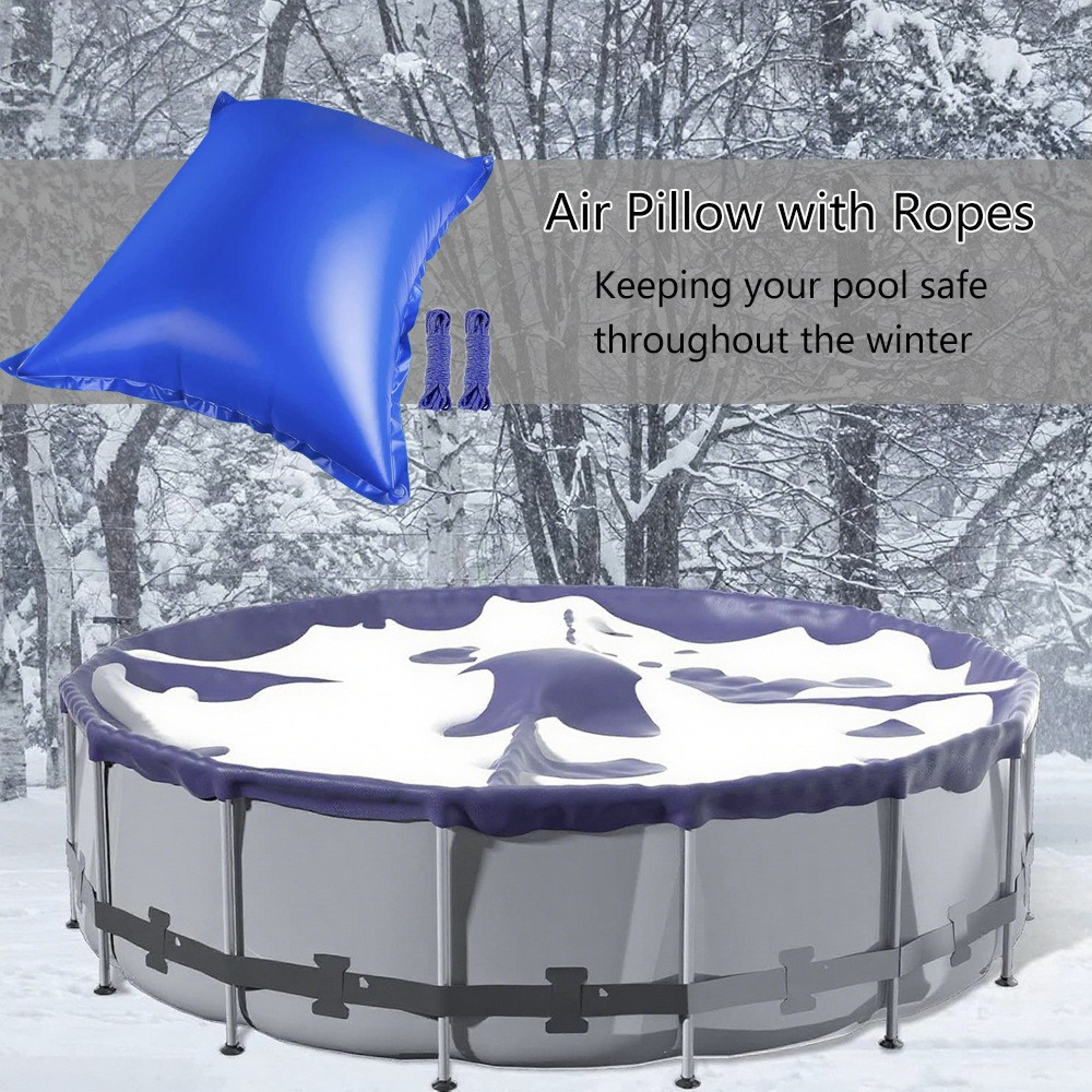 Above Ground Pool Pillow Winter Pool Cover Support 1