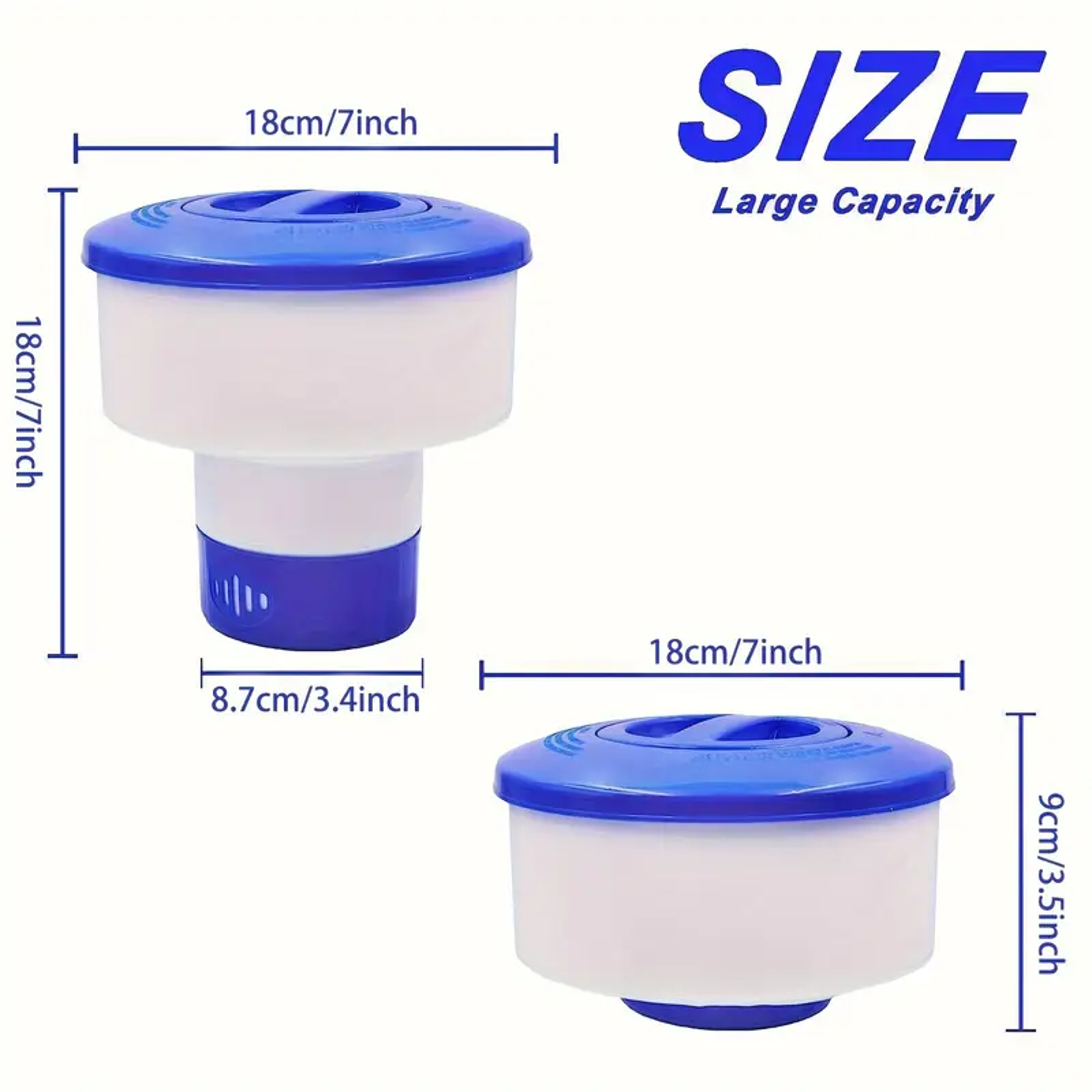 Adjustable Floating Chlorine Dispenser for Pool and Spa Tablets – view 6