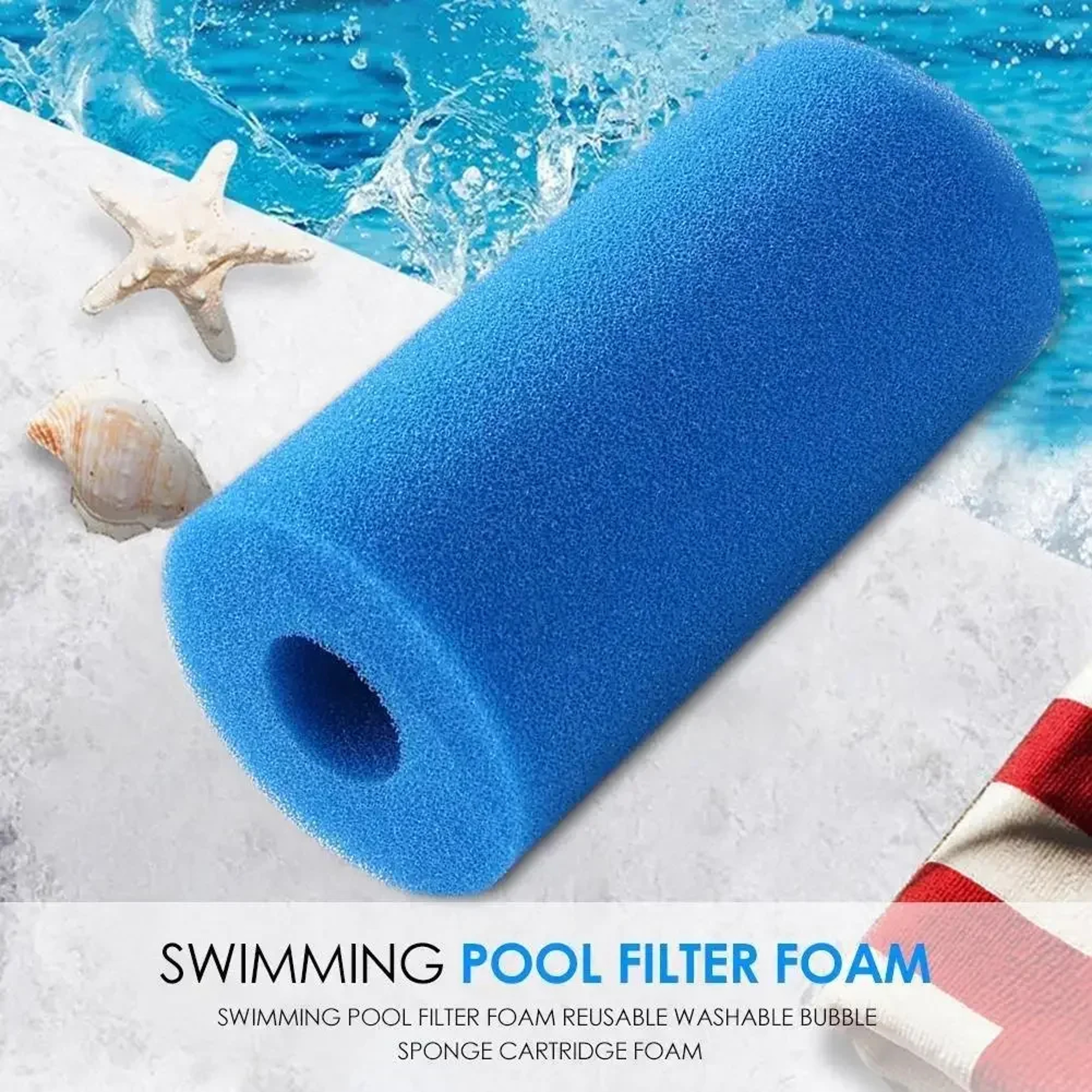 Reusable Pool Filter Sponge Cartridge for Cleaner Water – view 4