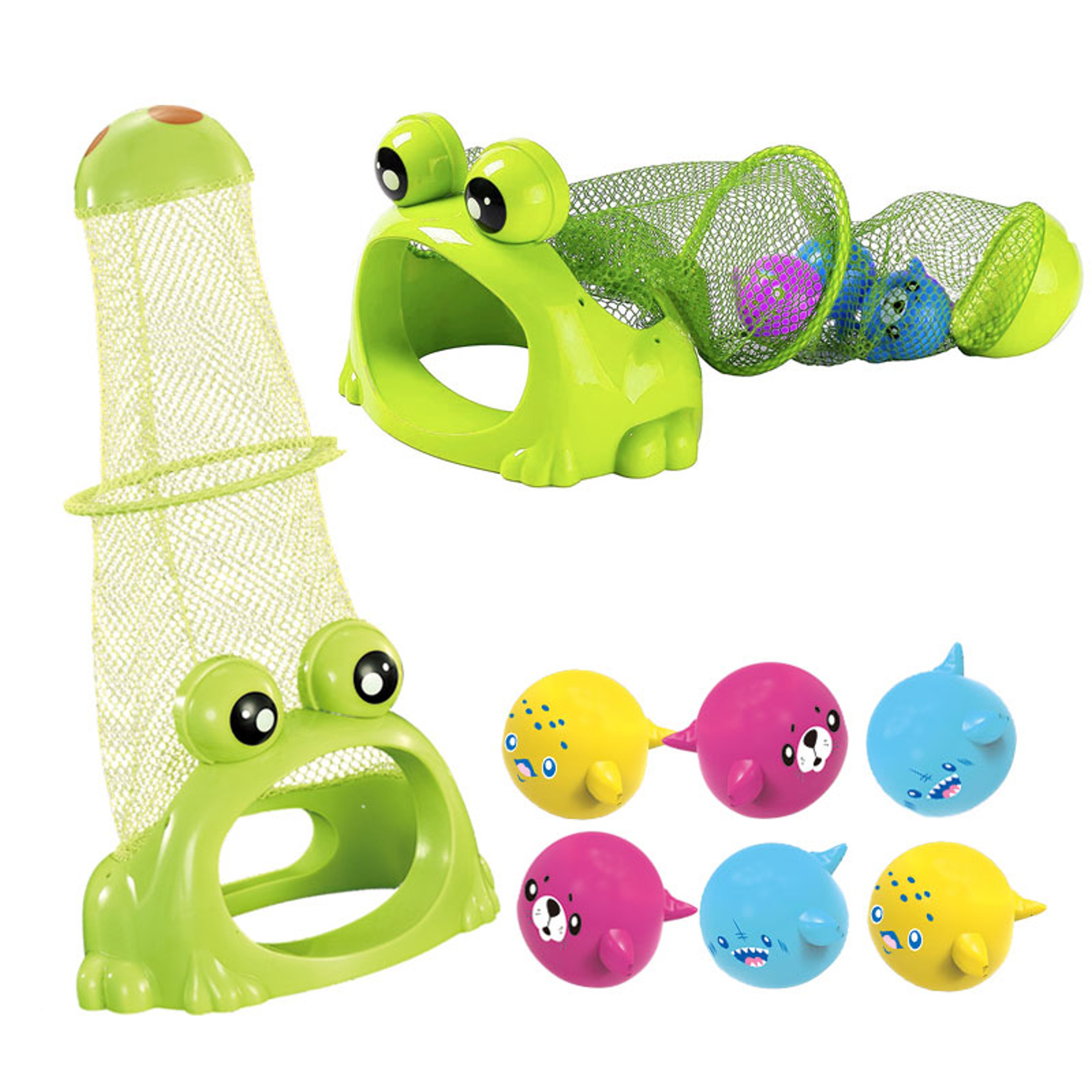 Feed The Frog Pool Dive Toys Underwater Swimming Pool Toys Diving Training Game For Kids 6