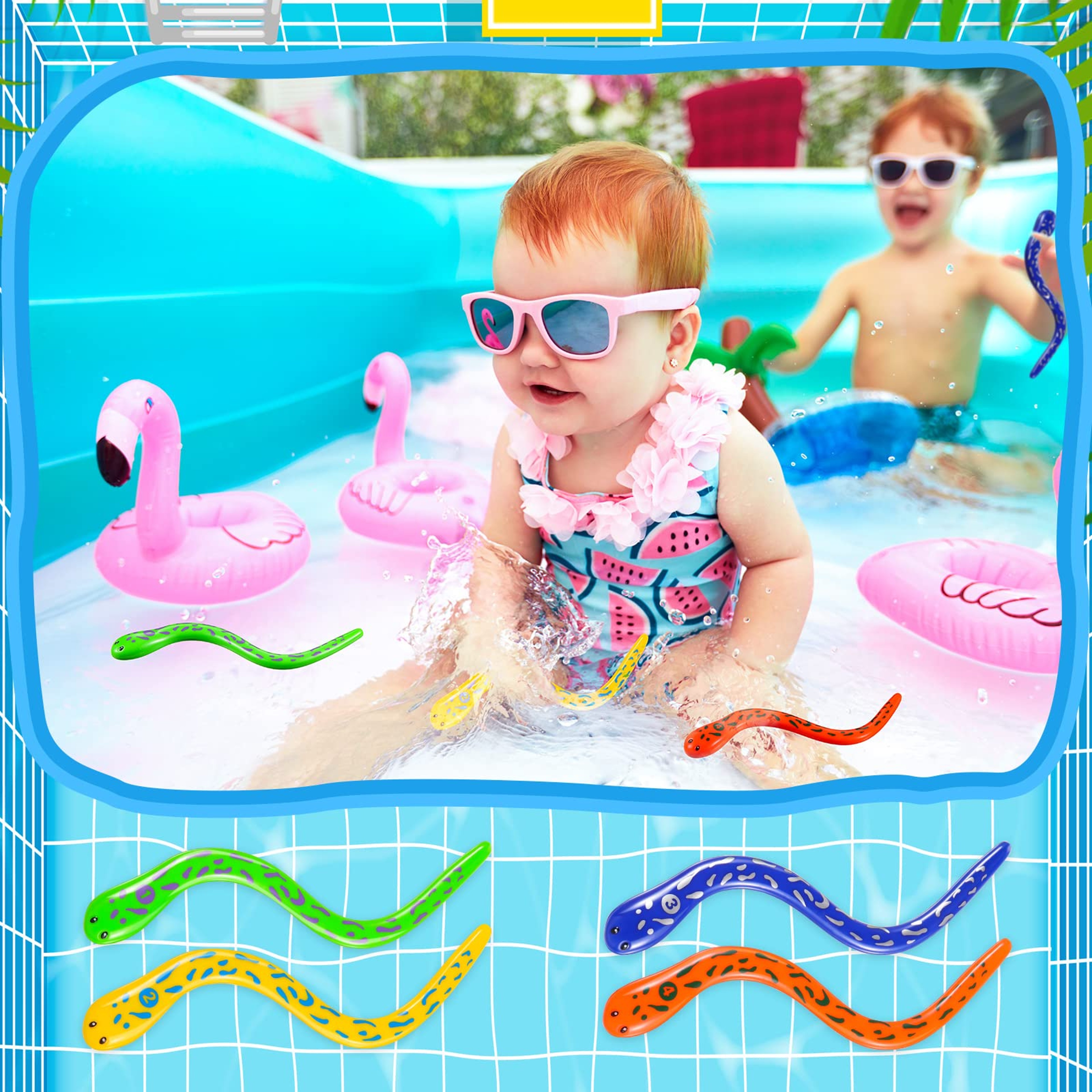 Snake Pool Diving Toys for Kids and Summer Swimming Games – view 6