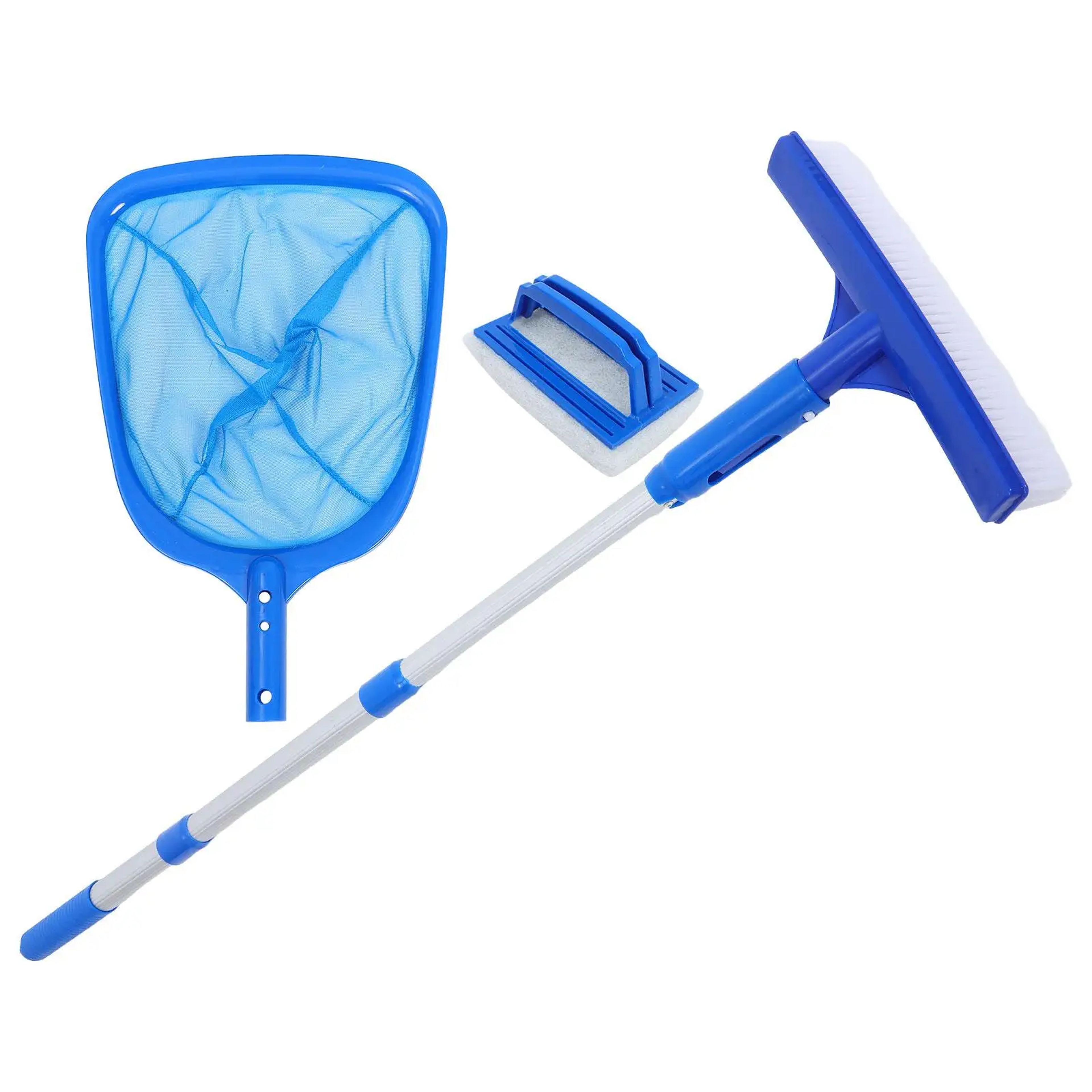 Complete Pool Cleaning Kit with Skimmer Net and Brush Pole – view 7