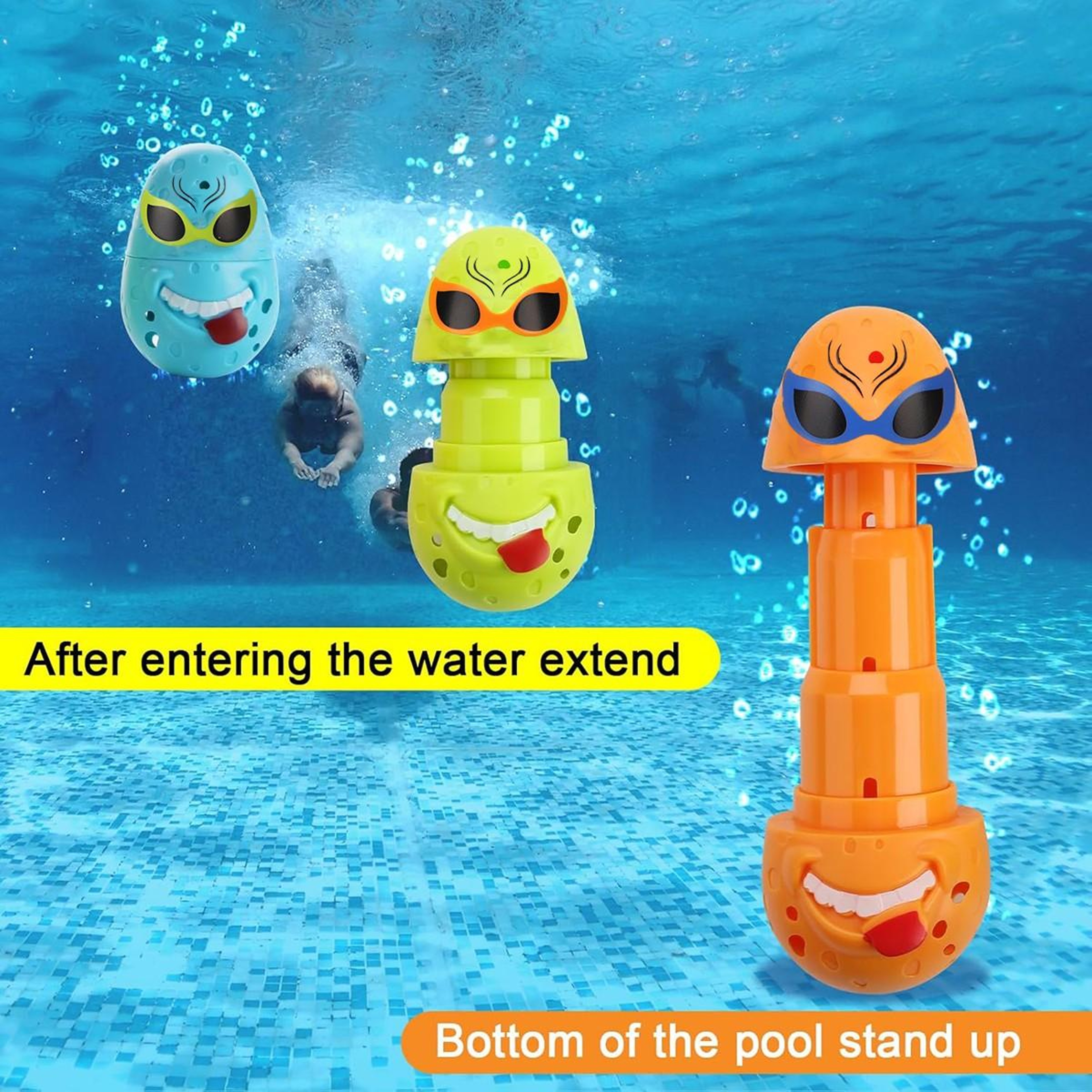 Dive Eggs Pool Toys for Swimming Training, Kids Pool Party Favors & Underwater Diving Game Set – view 6