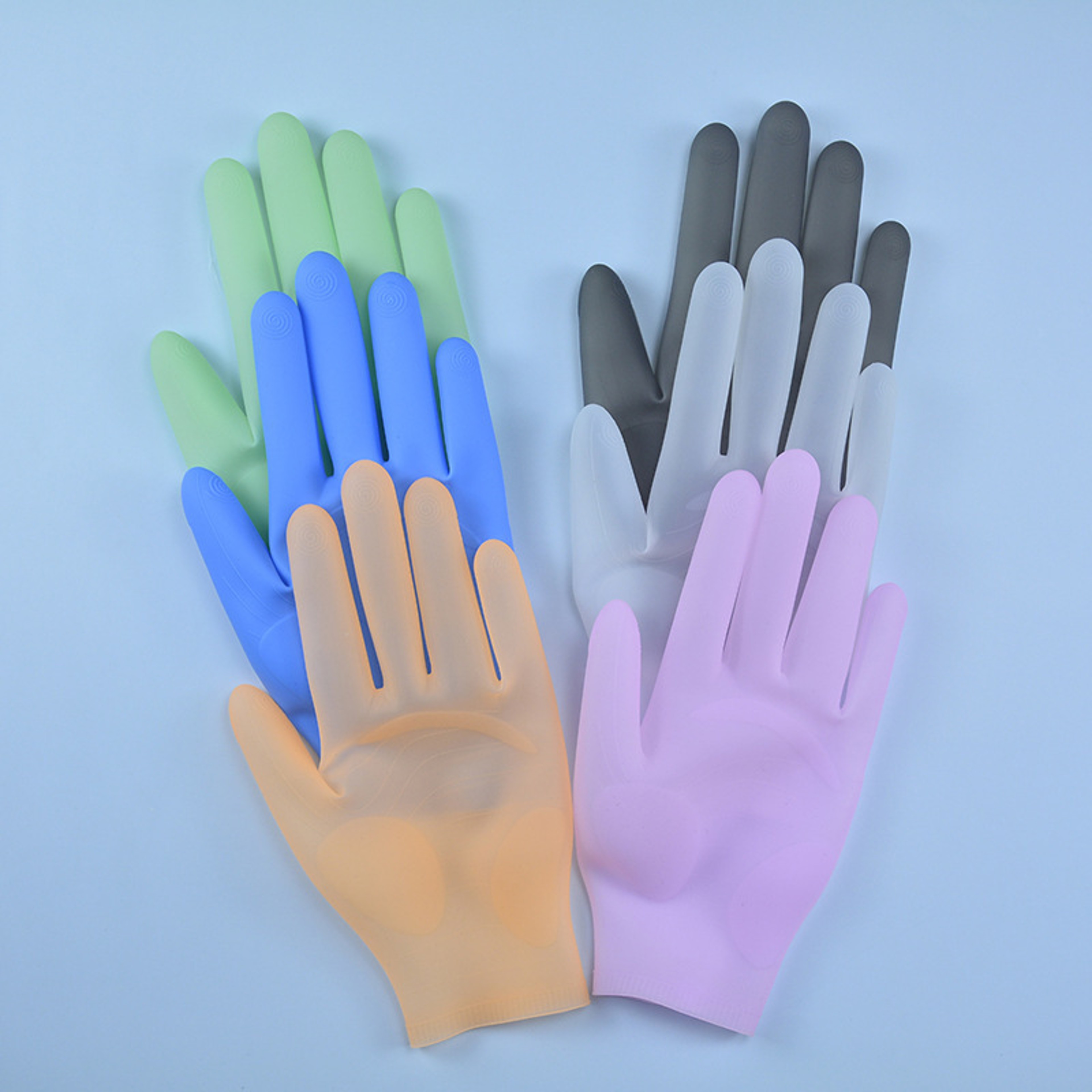 Heat Resistant Silicone Dishwashing Gloves Reusable Cleaning  Waterproof Kitchen Gloves 0