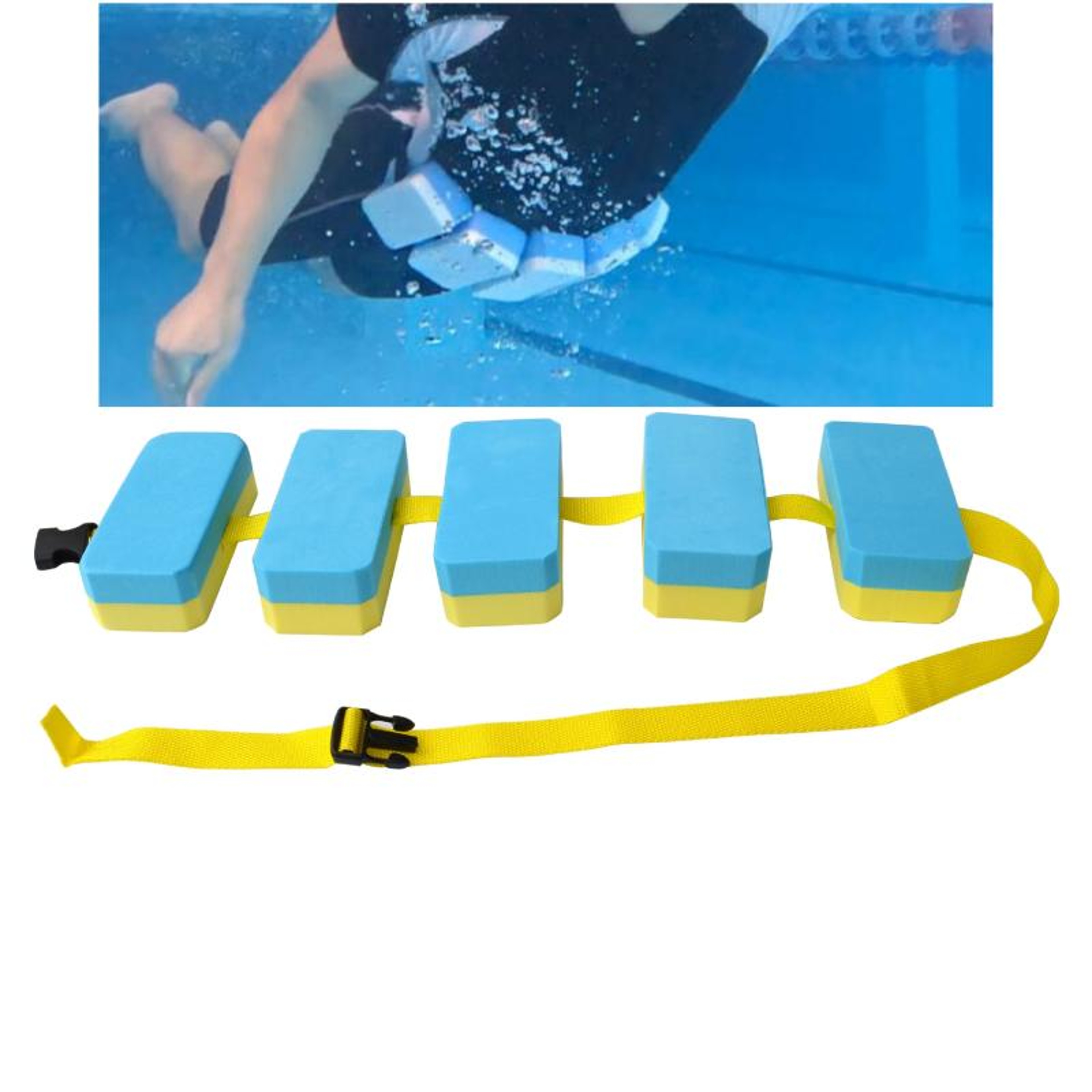 Adjustable EVA Swim Float Board Back Float Belt Swimming Training Aid For Kids  Adults 2