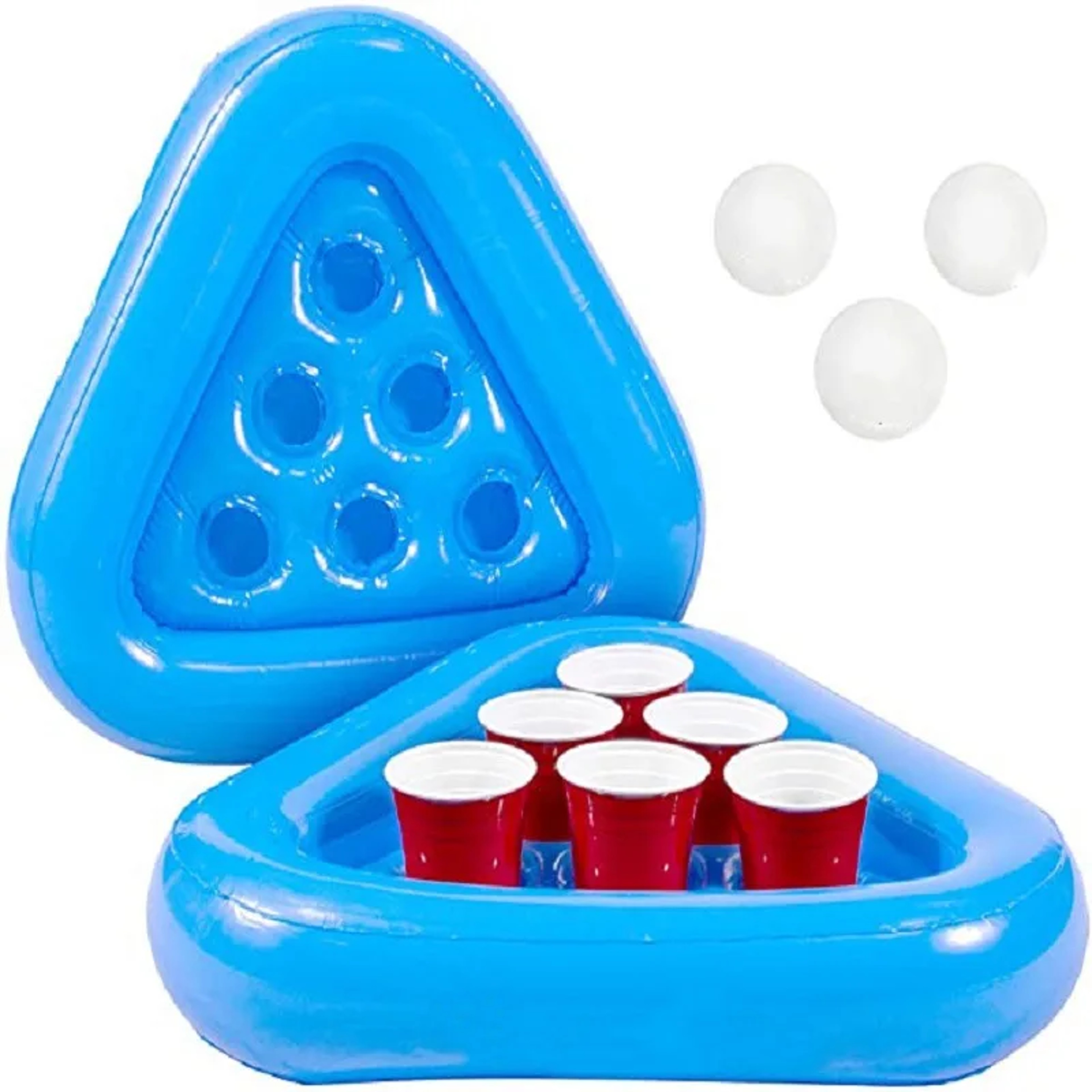 Inflatable Pool Drink Holder Six Hole Floating Beverage Tray For Pool Parties 3