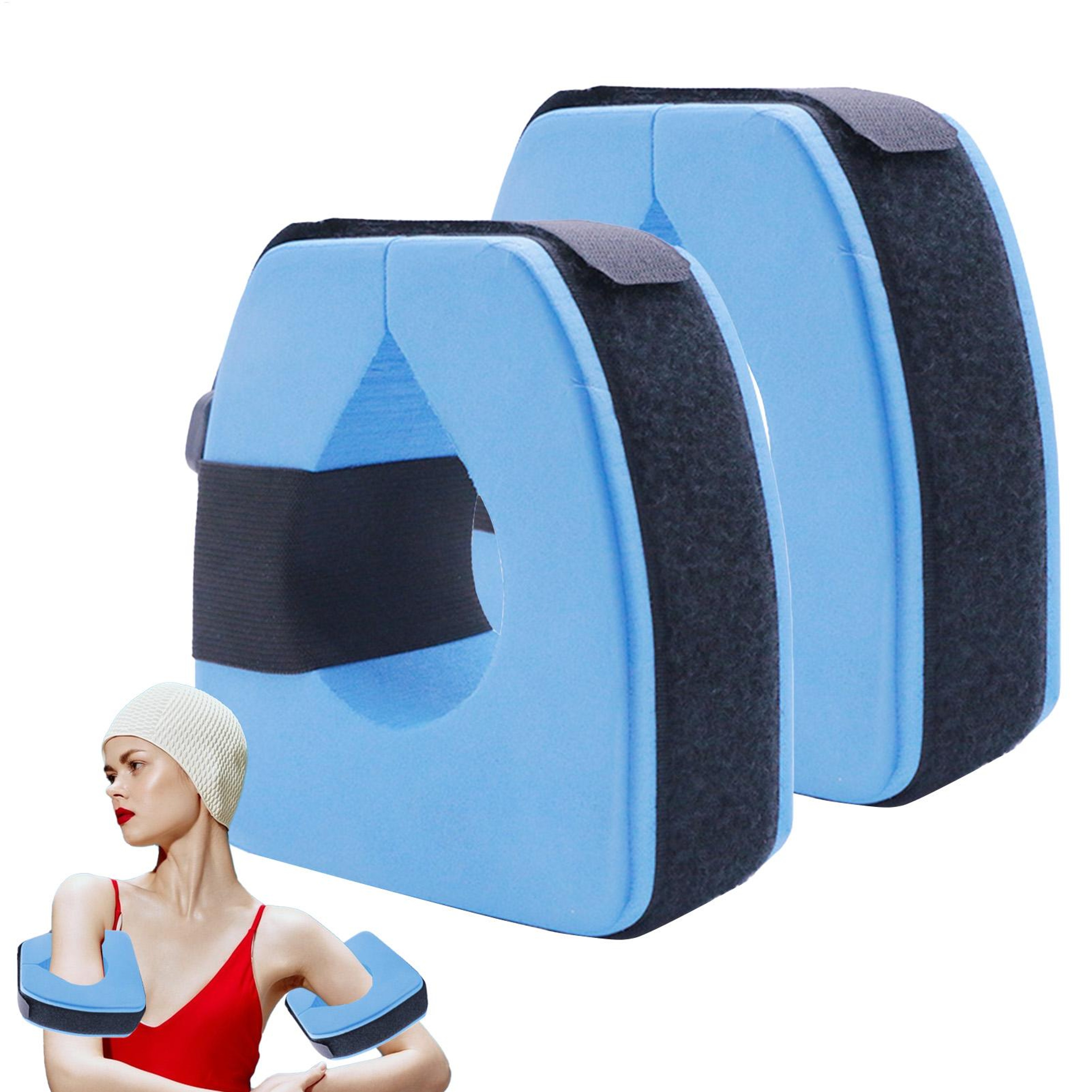 Adjustable Water Aerobics Resistance Float Cuffs for Pool Workout Arms & Ankles – view 2