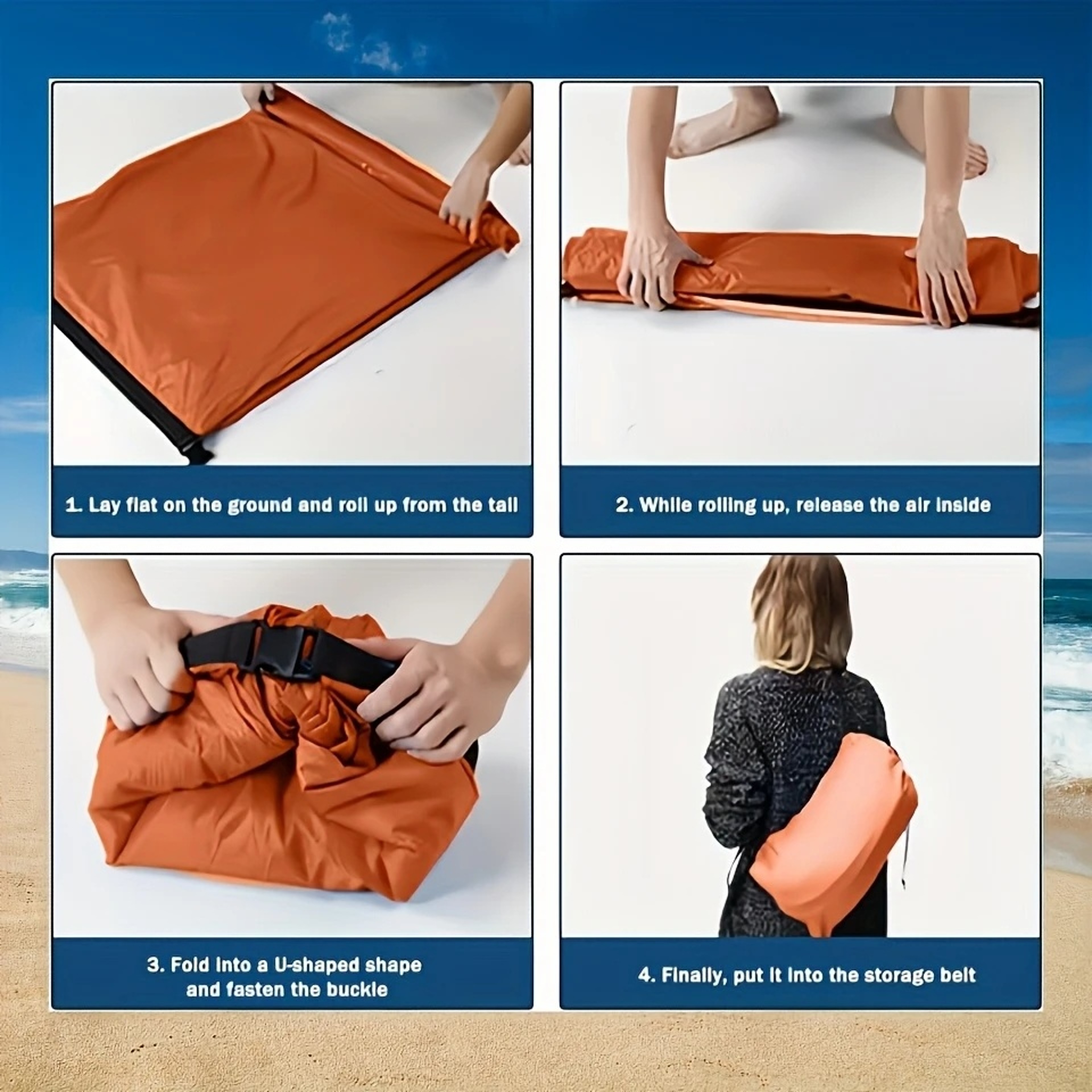 Inflatable Lounge Chair Portable Air Sofa for Camping – view 6
