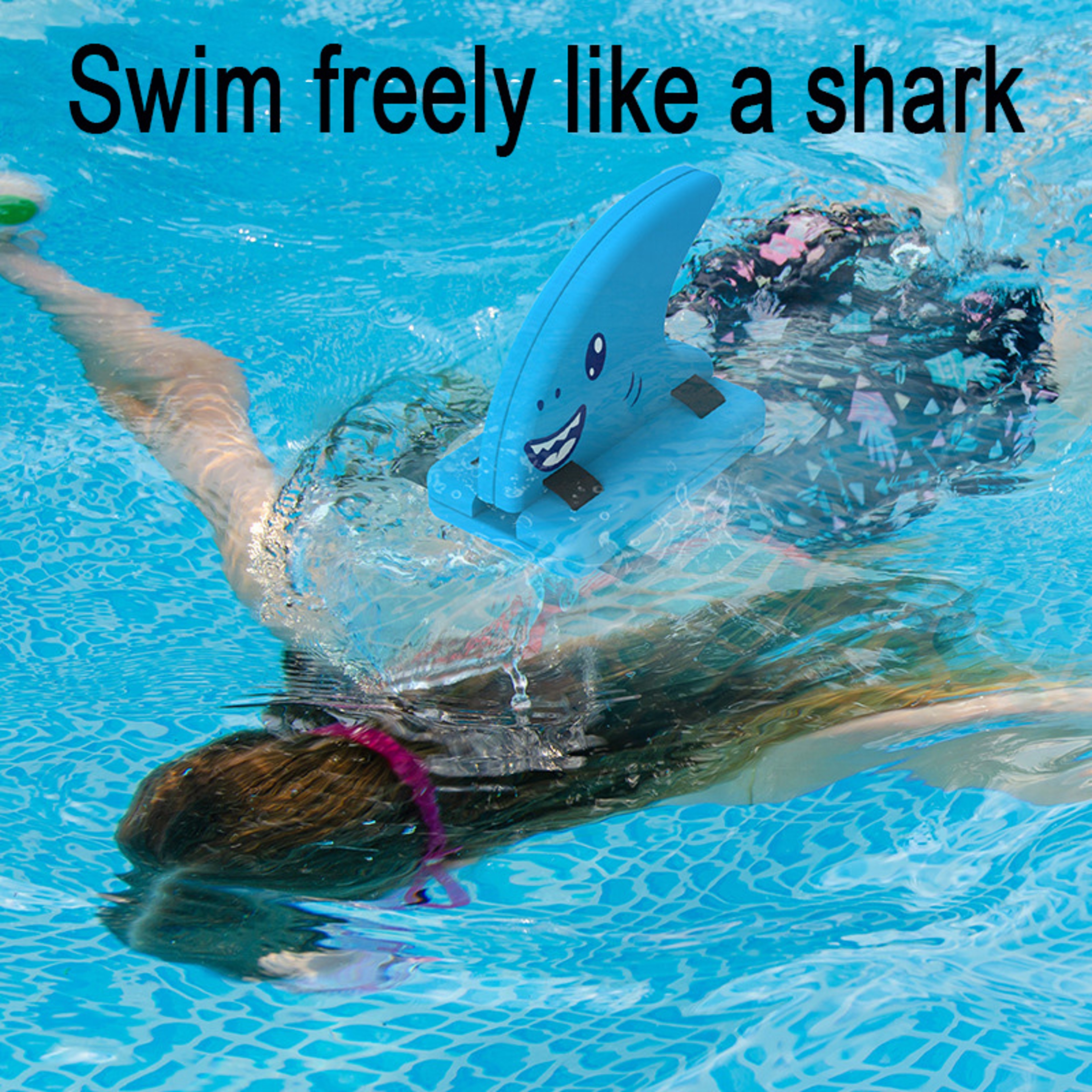 Kids Shark Fin Back Float Swim Training Safety Board For Pool  Water Confidence 3