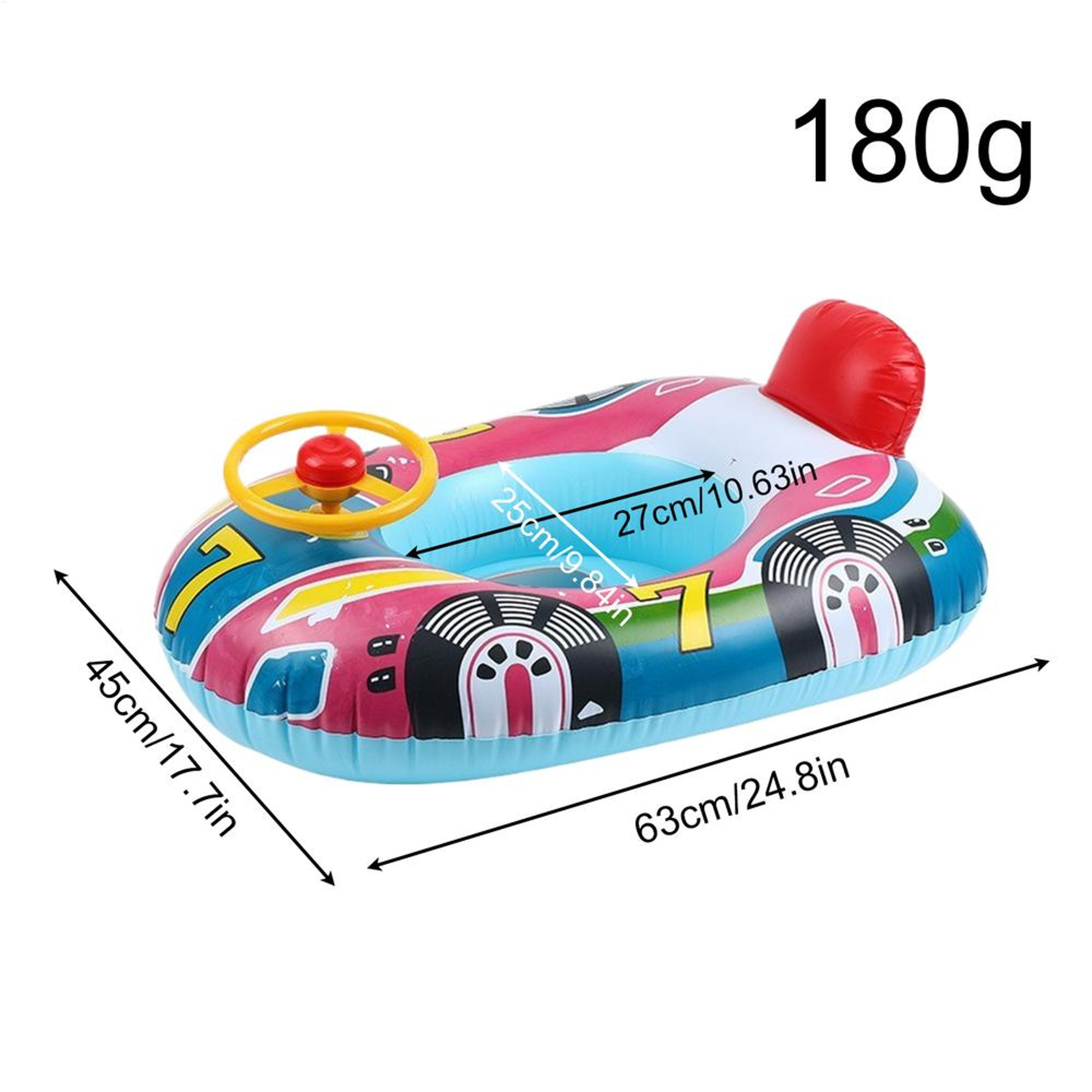 Steering Wheel Baby Pool Float Inflatable Infant Swim Ring For Toddlers 7
