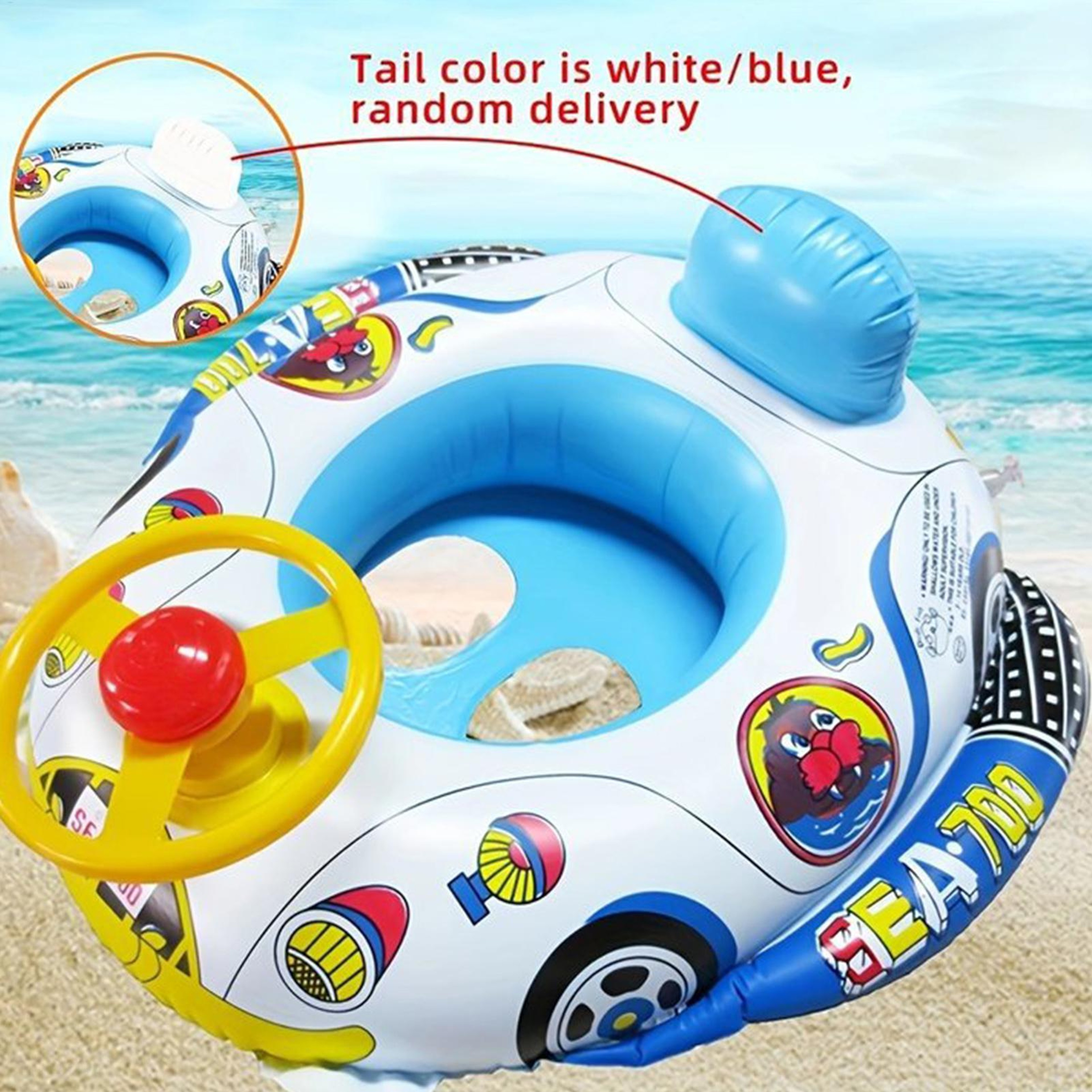 Steering Wheel Baby Pool Float Inflatable Infant Swim Ring For Toddlers 5