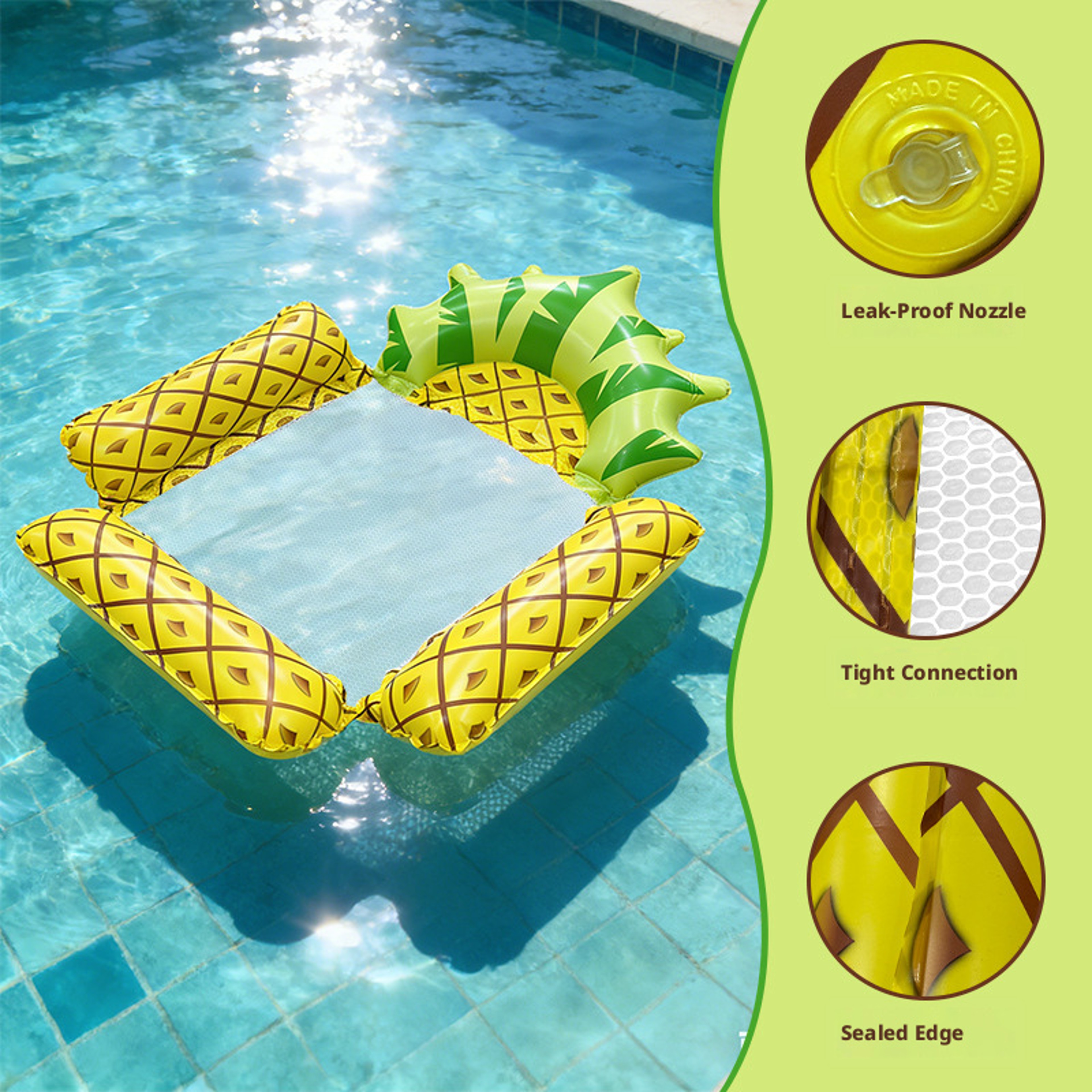 Inflatable Water Hammock Floating Lounge Pool Float Chair For Relaxed Swimming Comfort 2