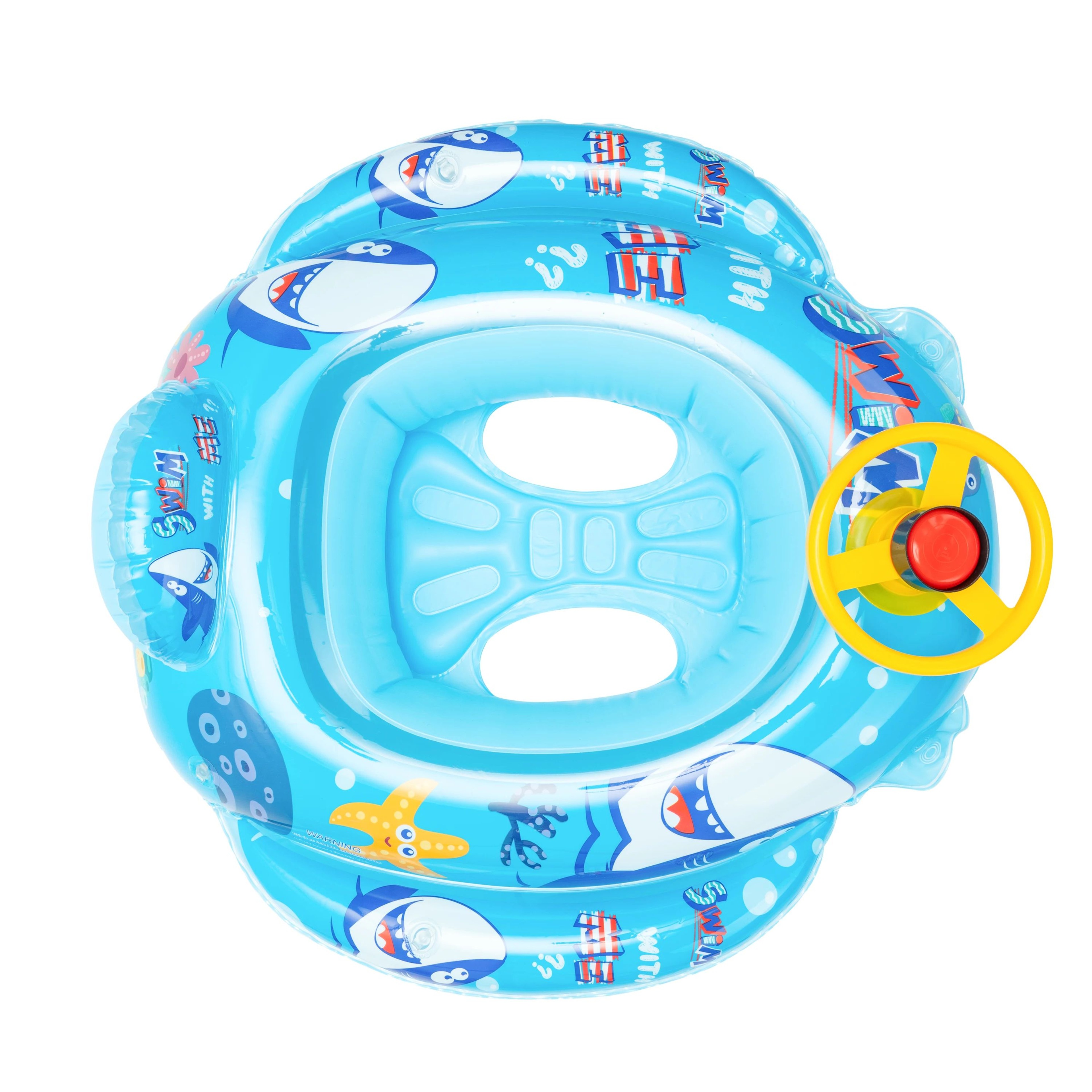 Inflatable Baby Swim Seat Toddler Swim Ring Pool Float for Kids Bath & Beach – view 3