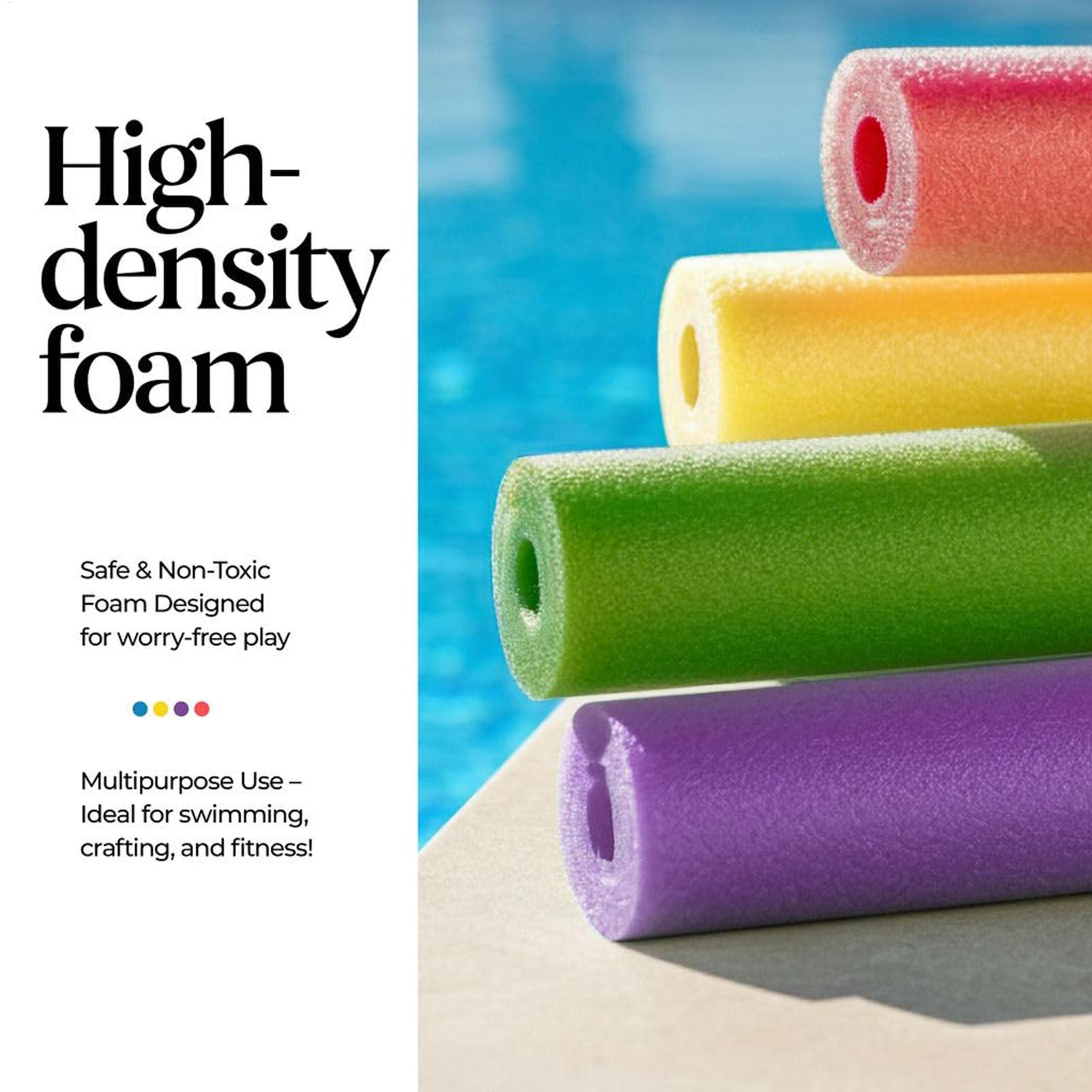 Soft Foam Pool Noodles For Swimming Pool Float Fun 3