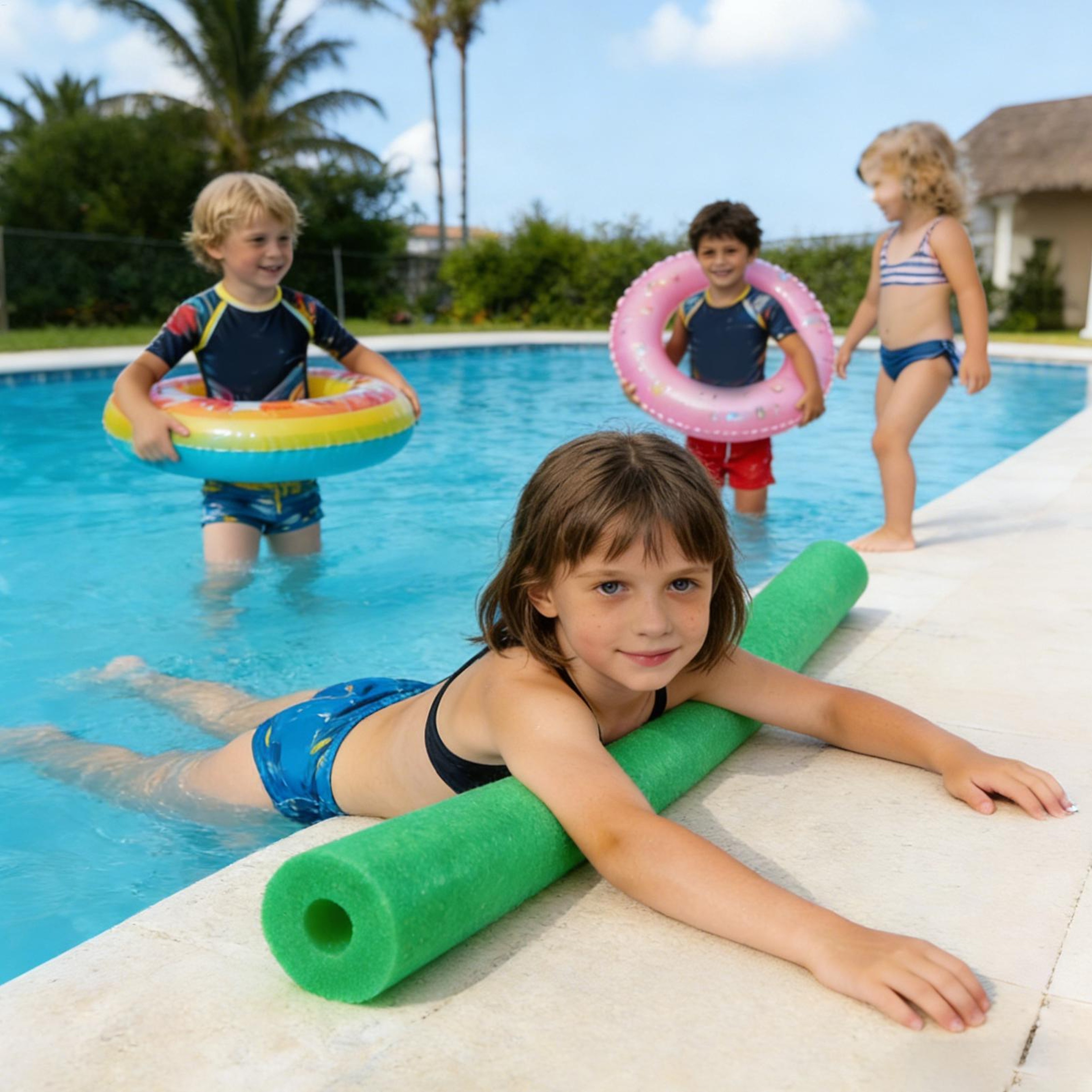 Soft Foam Pool Noodles For Swimming Pool Float Fun 4