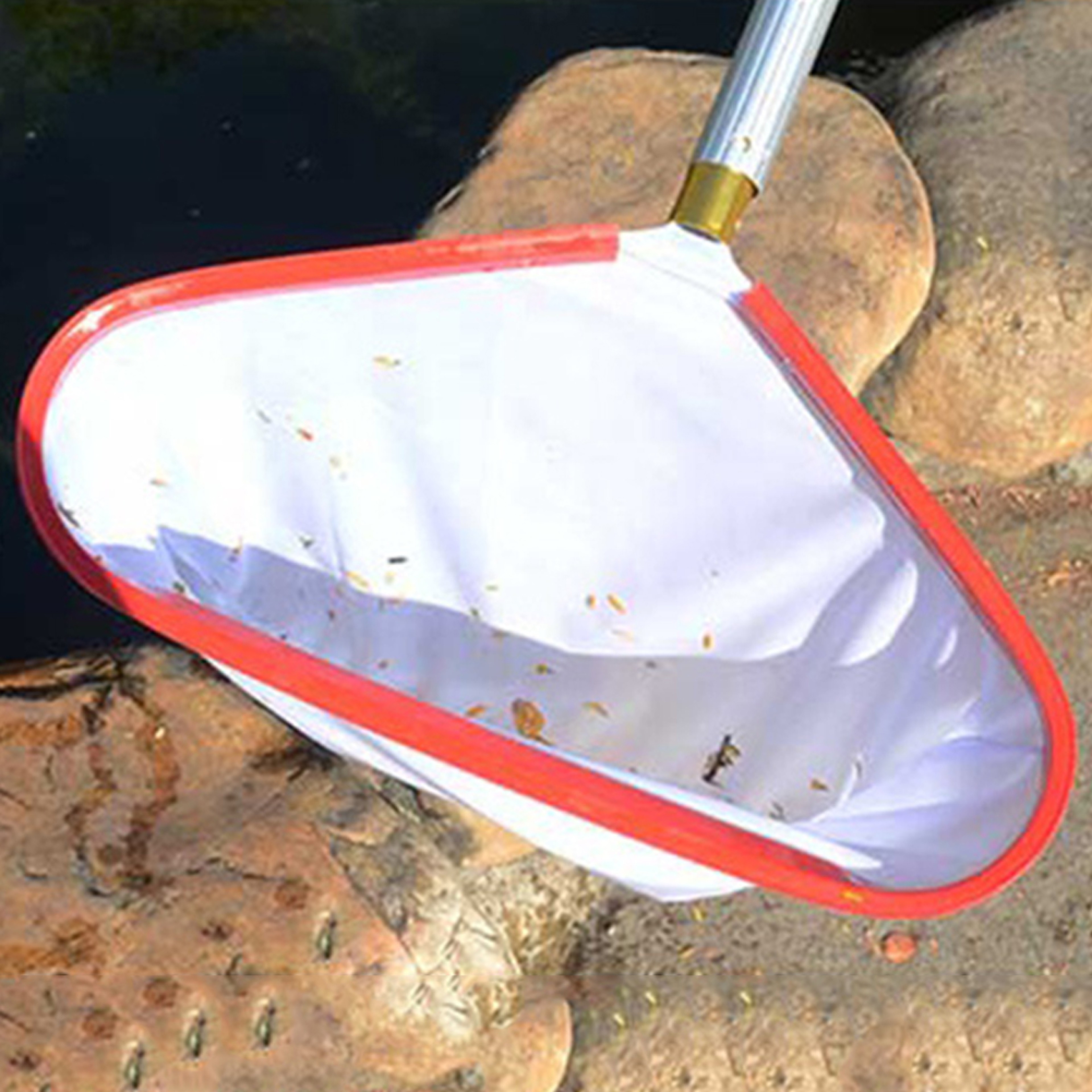 Fine Mesh Pool Leaf Skimmer Net with Aluminum Handle for Leaves and Debris – view 4