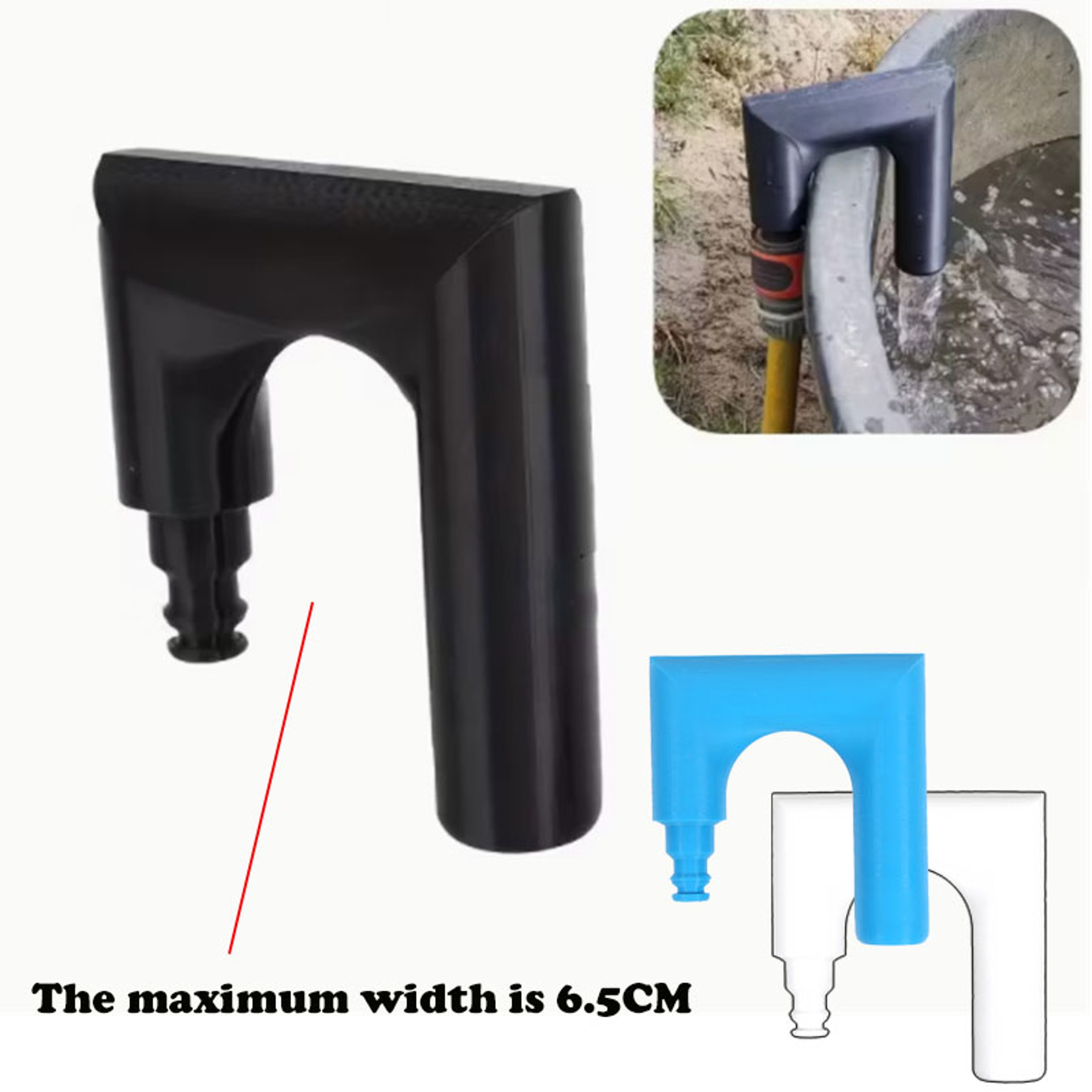 Hands Free Garden Hose Hook For Easy Water Tank Filling 1