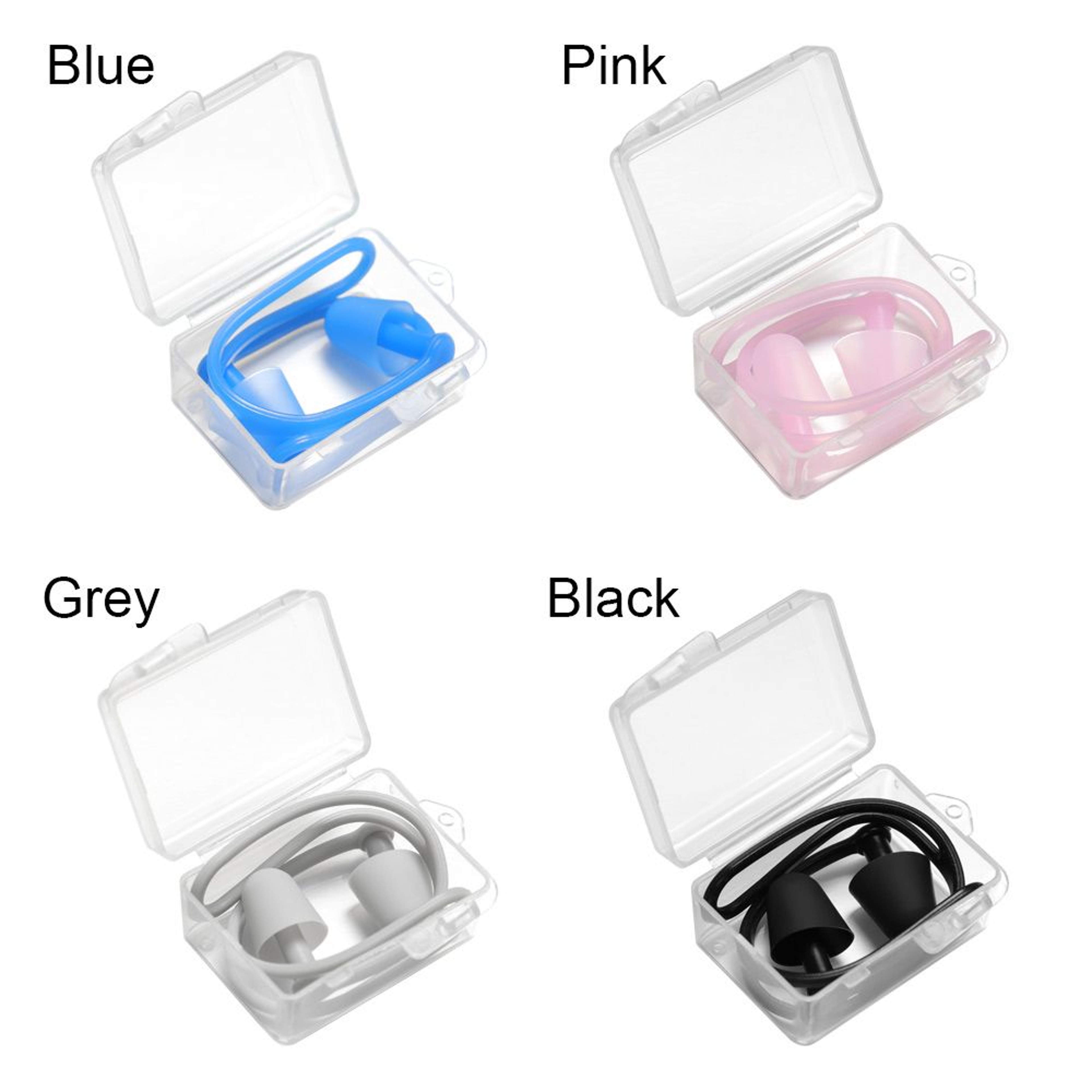 Soft Silicone Waterproof Swimming Earplugs With Protective Case 4