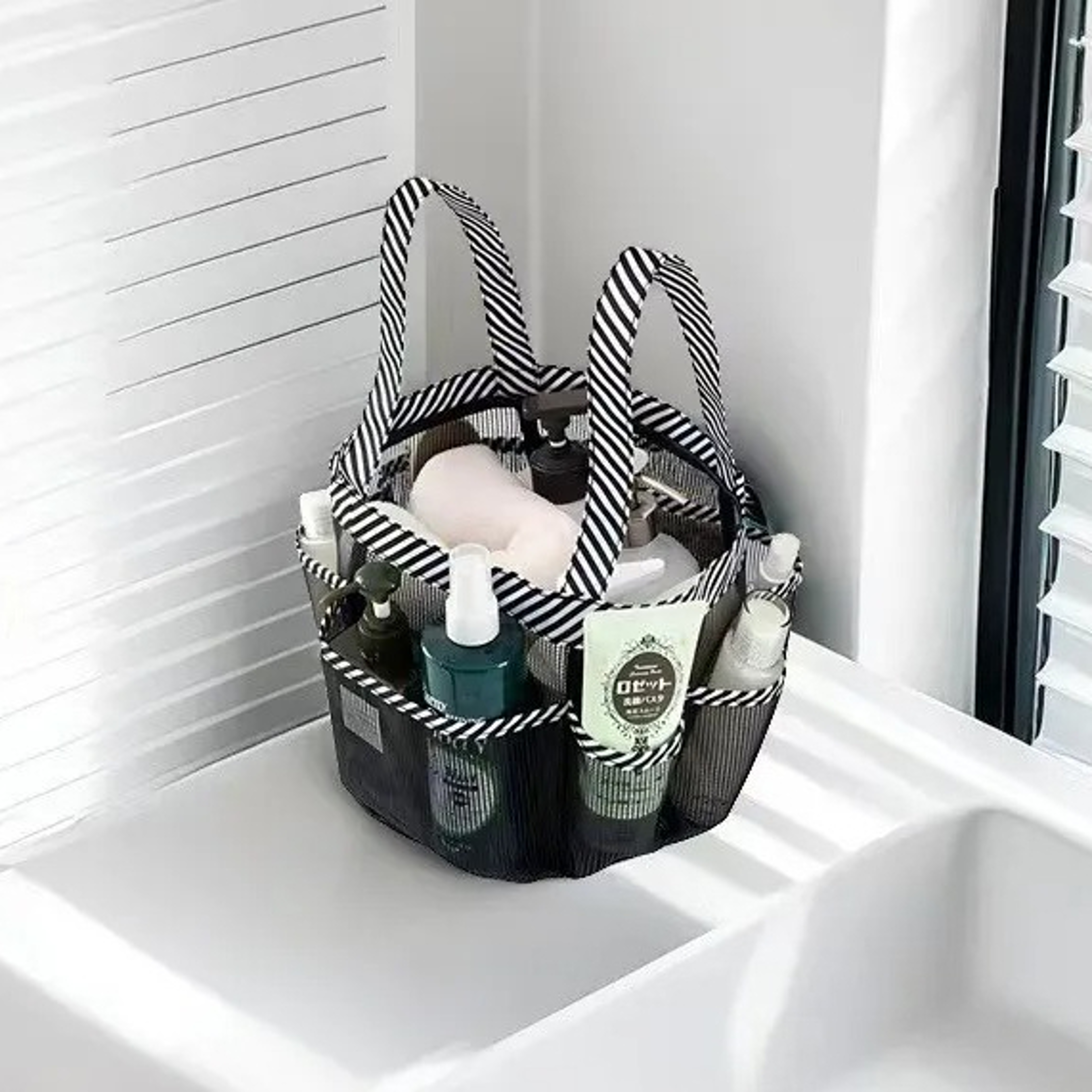 Quick Dry Mesh Shower Caddy Tote for College Dorms and Travel