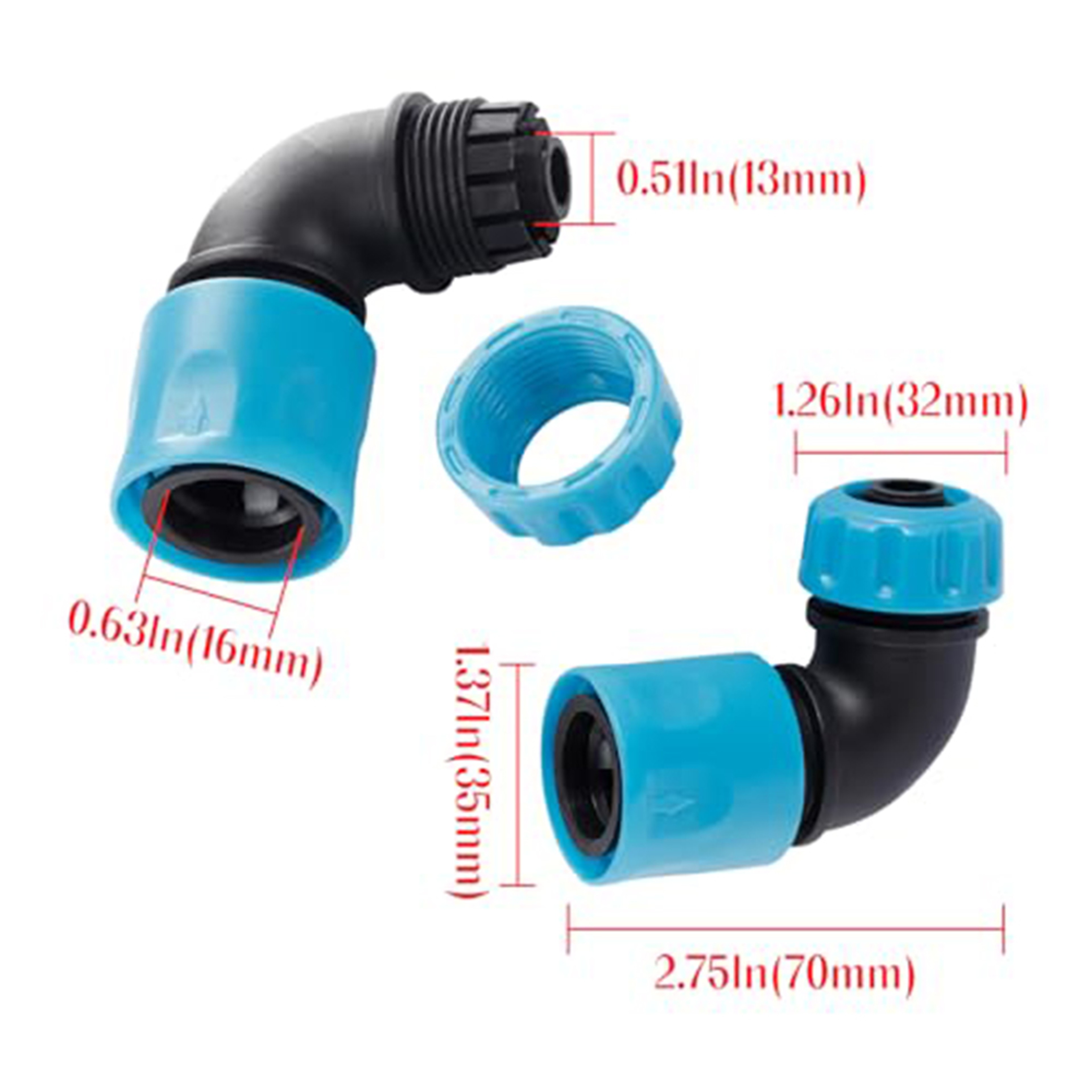 Garden Hose Quick Connector Elbow for Hose – view 4