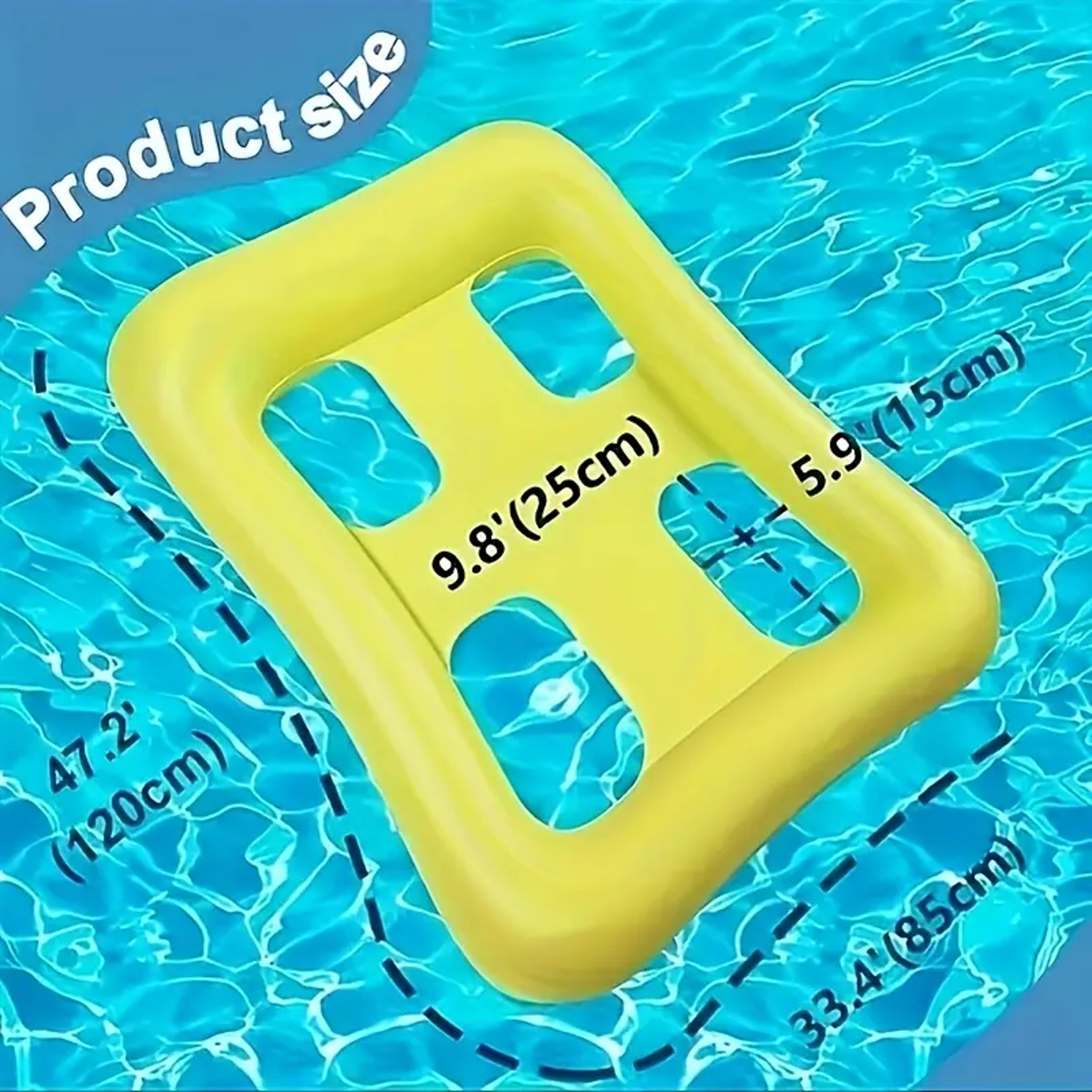Inflatable Pool Float Hammock Foldable Floating Lounge Chair For Adults 3