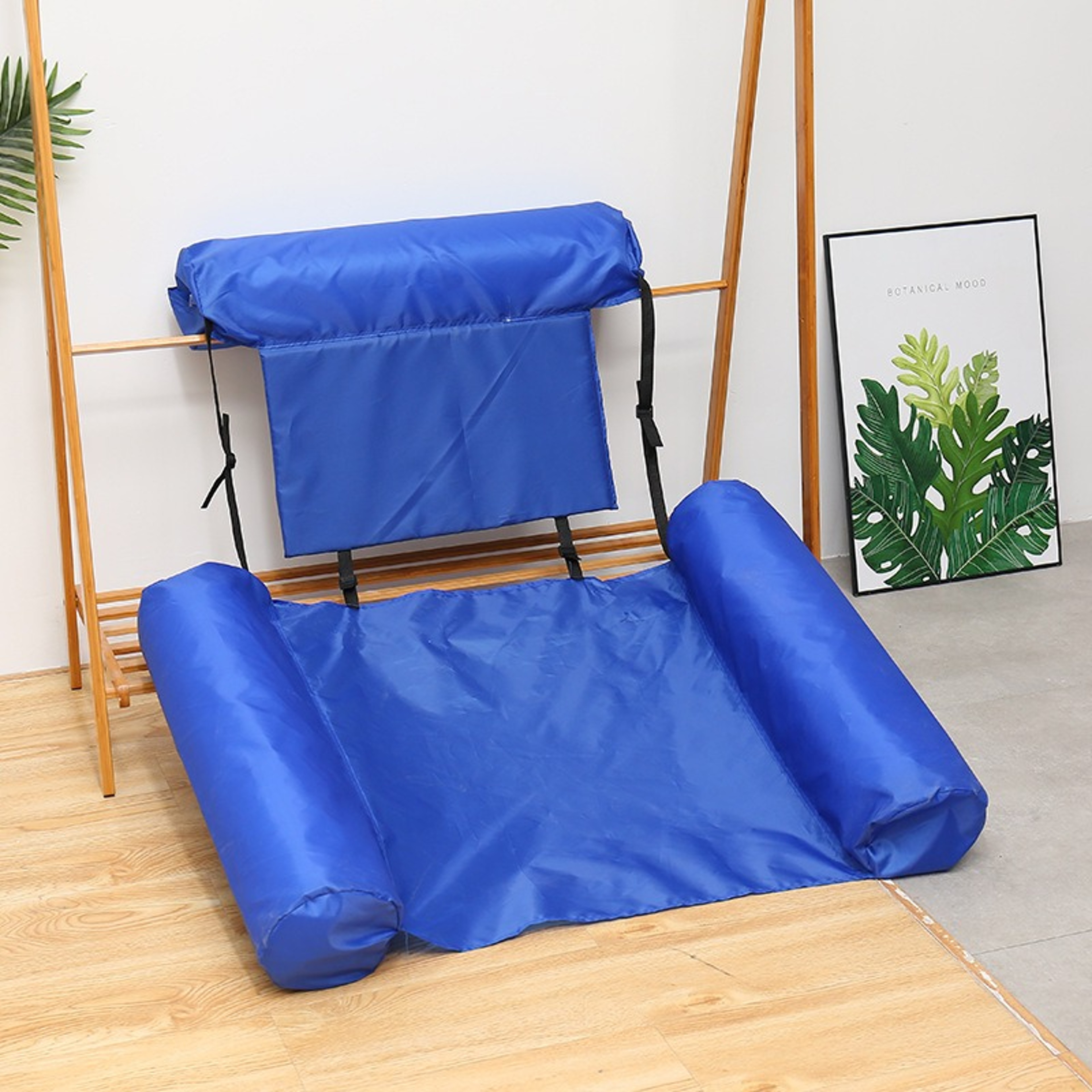 Inflatable Reclining Chair Adjustable PVC Pool Float Bed For Summer Lounging 6