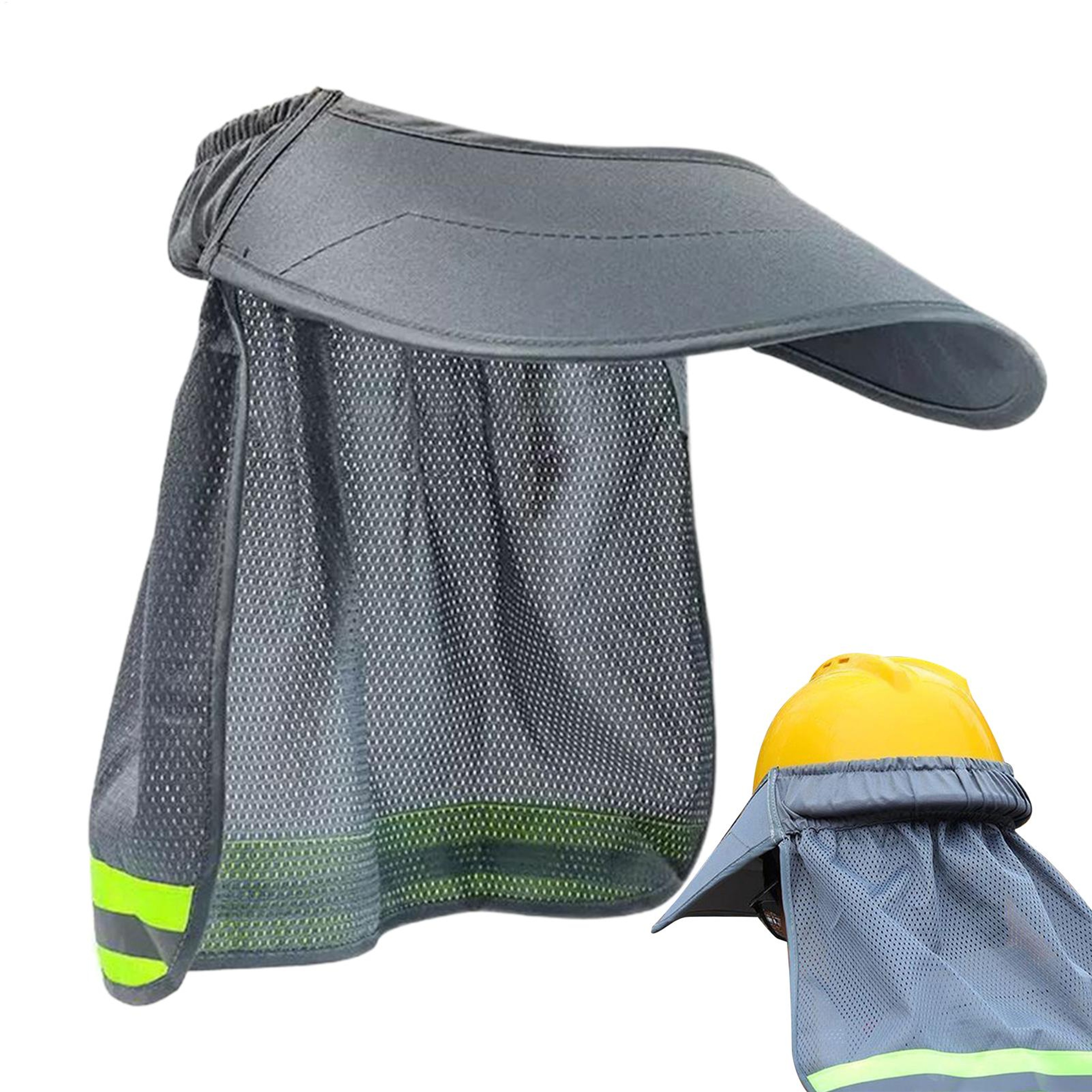 Hard Hat Sun Shade With Full Brim Neck Shield 5