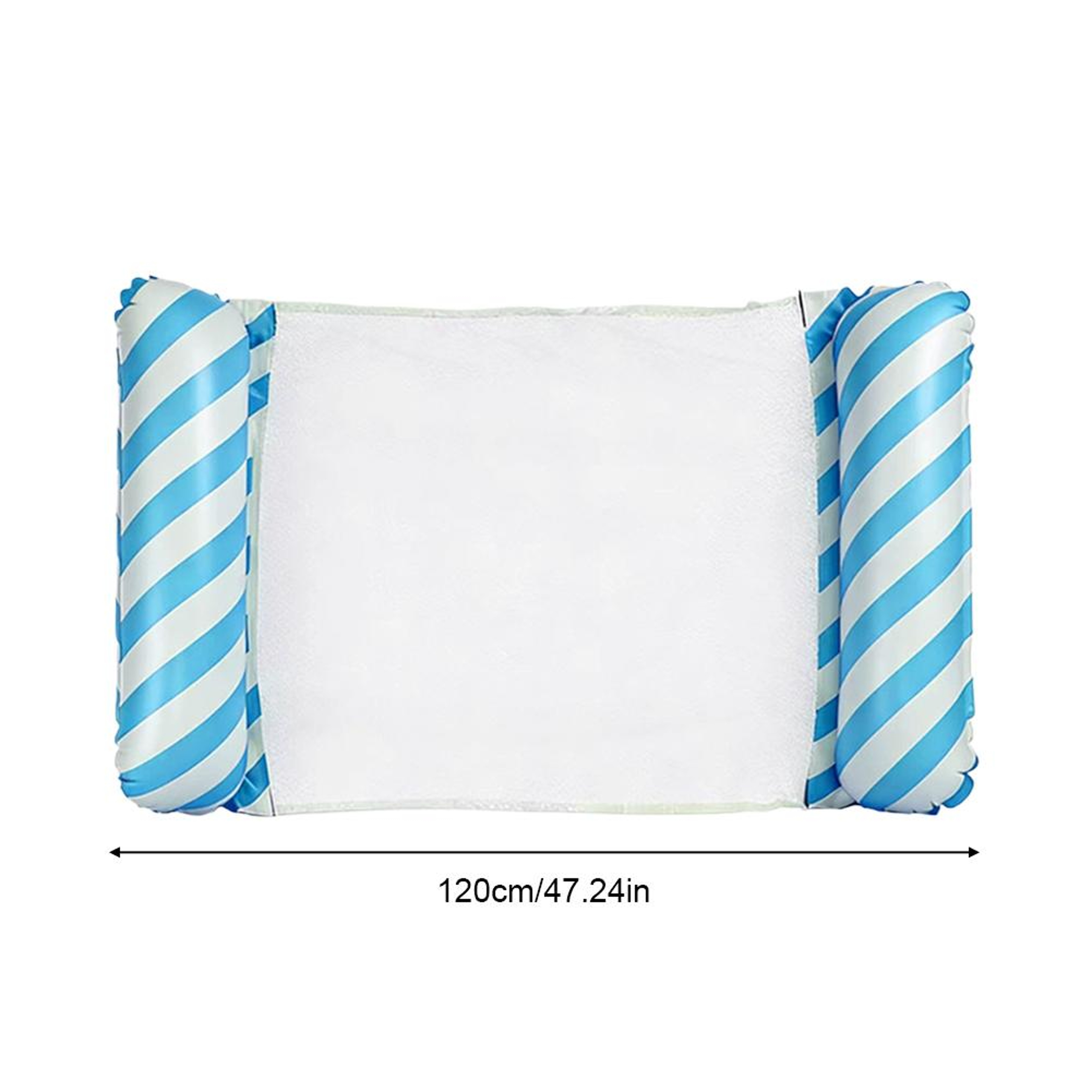 Foldable Inflatable Pool Lounger With Backrest Water Hammock Pool Float Chair 5