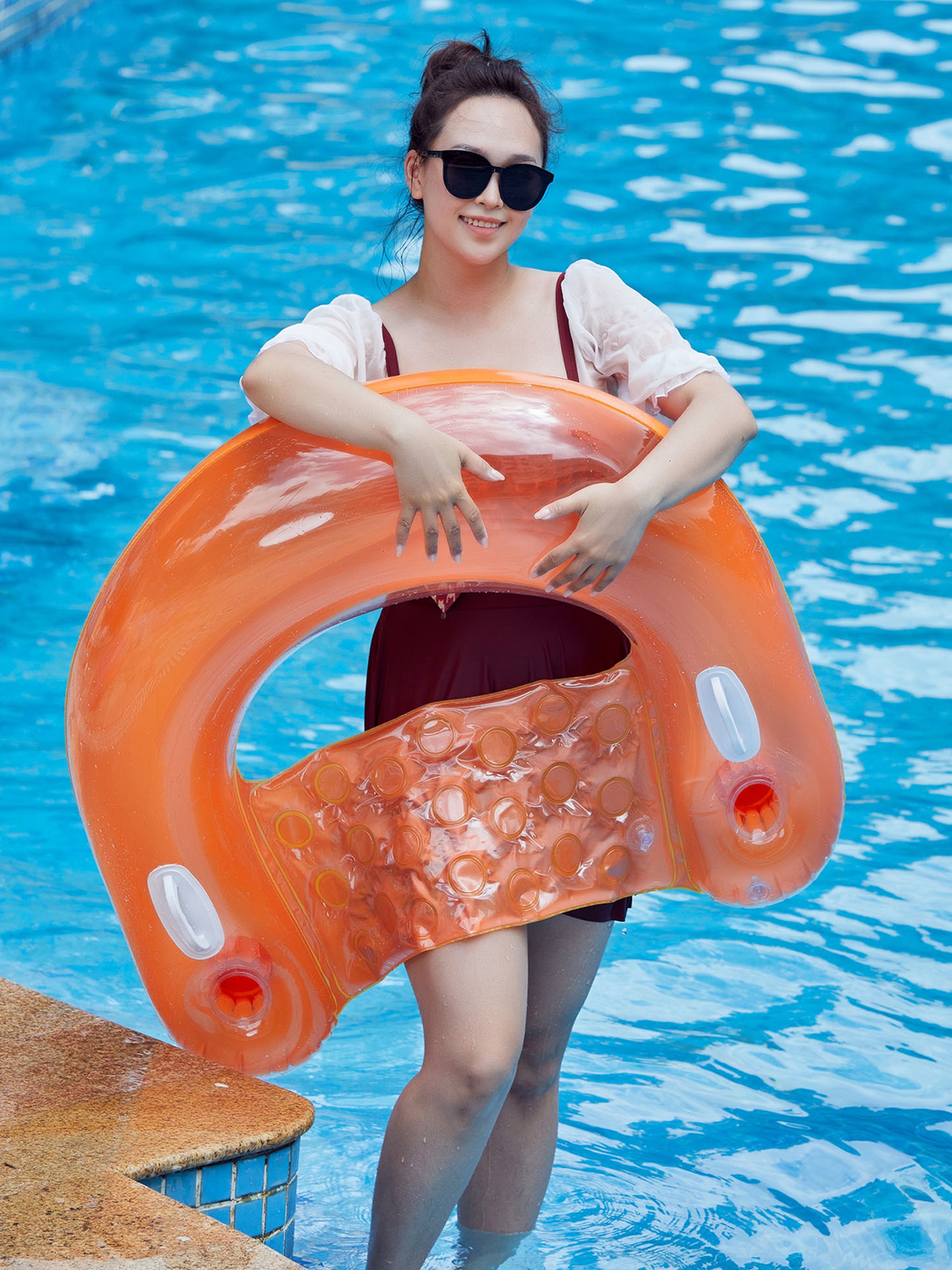 Cooling Water Hammock Inflatable Pool Float For Adults 4