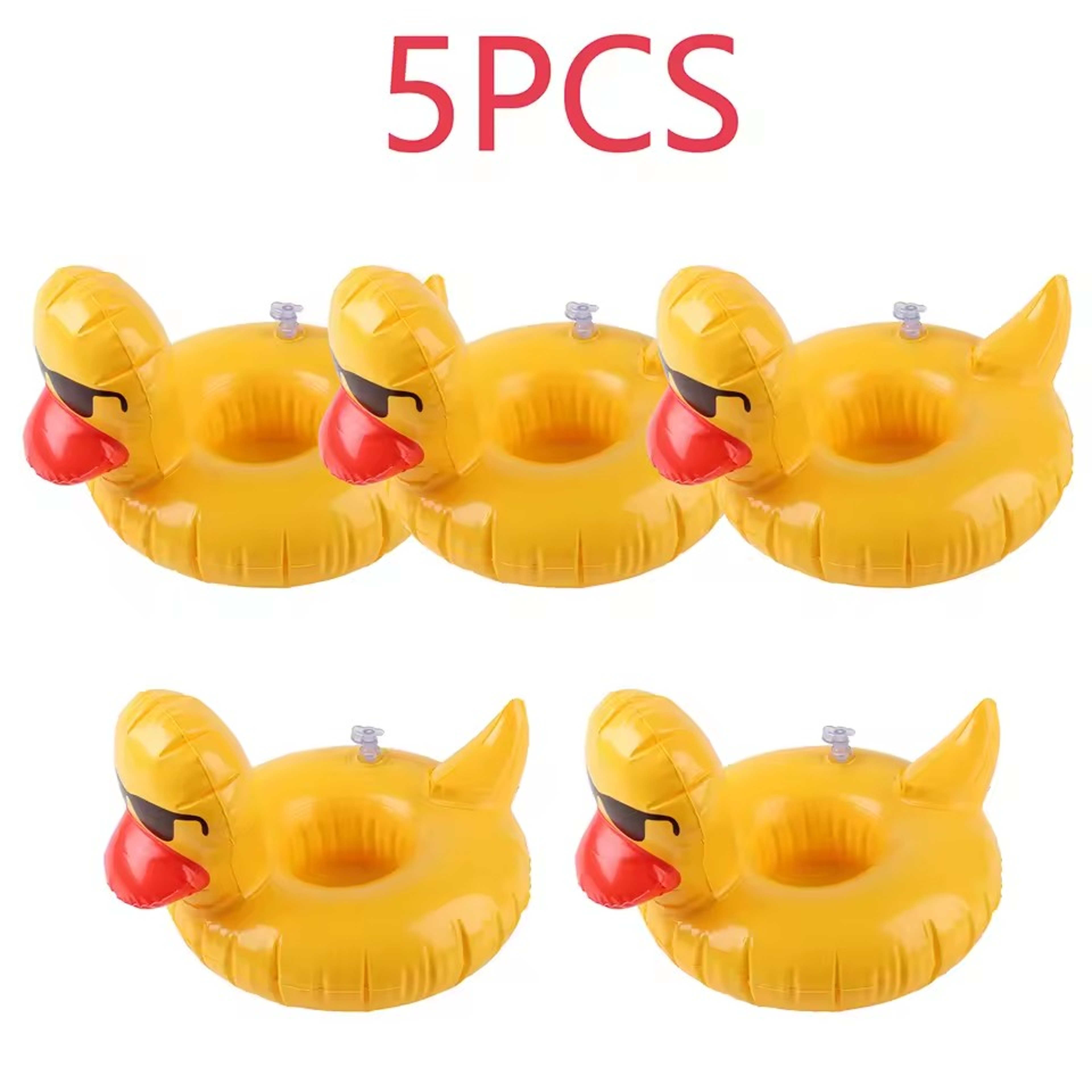 Duck Inflatable Cup Holder Floating Pool Drink Holder for Beach and Summer Parties – view 7