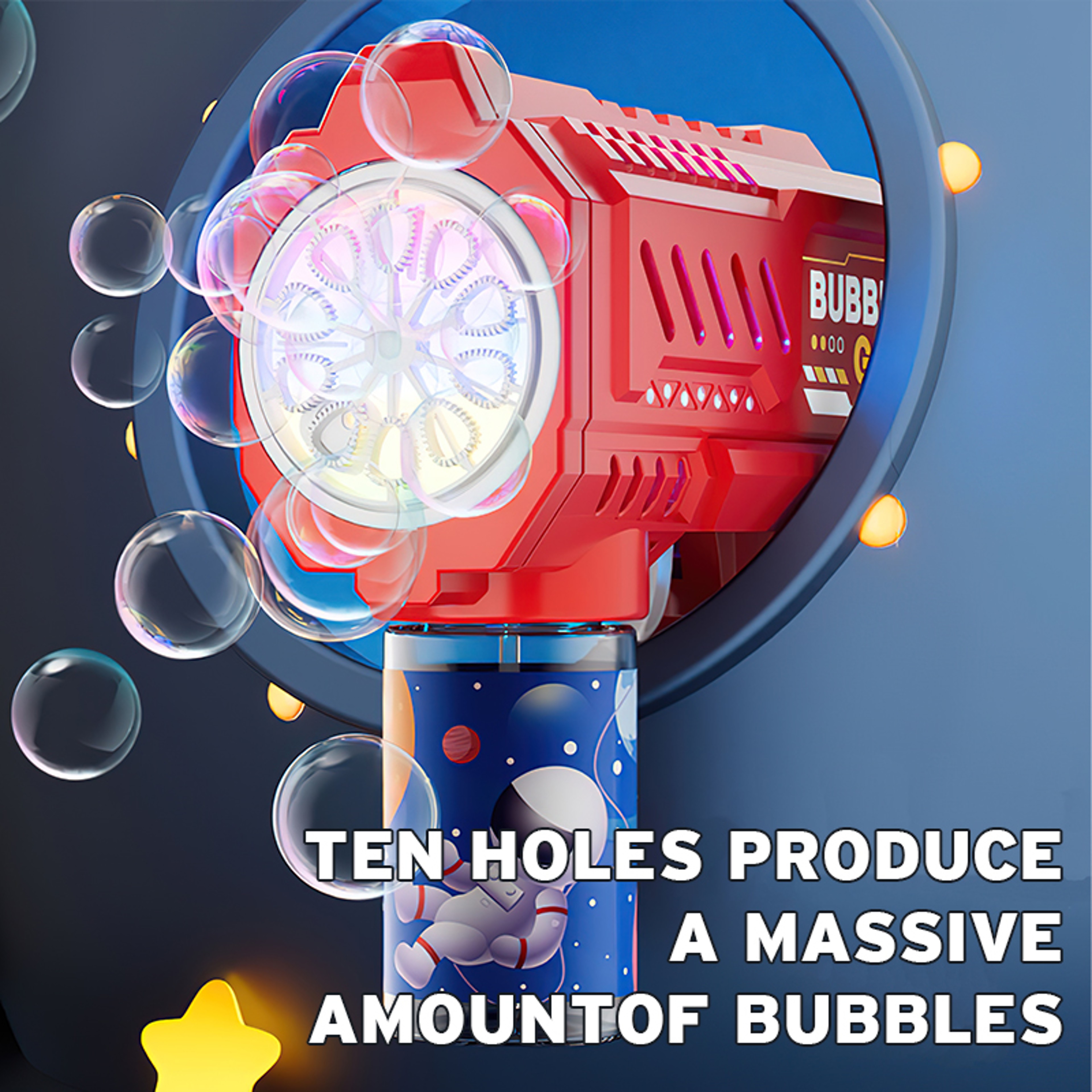 Automatic Space Bubble Gun For Kids Outdoor Bubble Machine Gift Toy 4