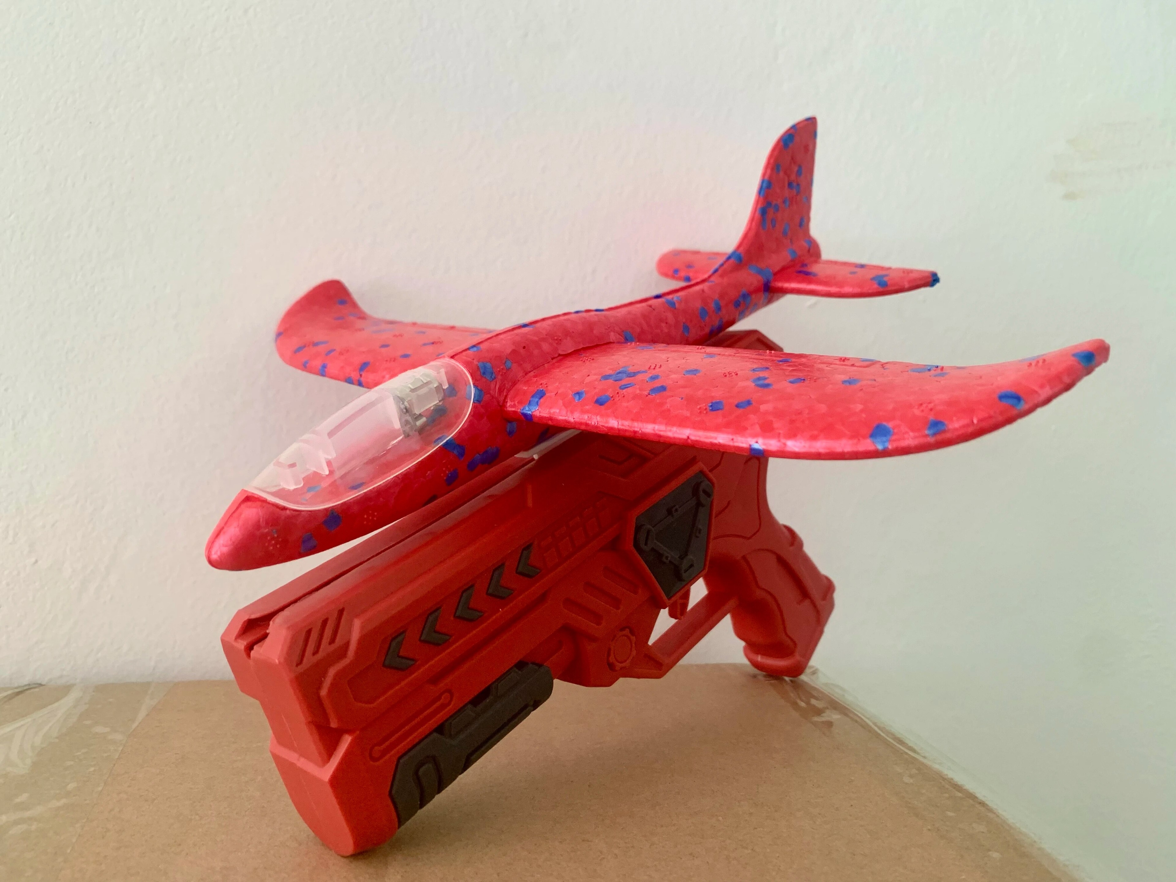 Glow Foam Airplane Launcher Toy for Kids Outdoor Flying Fun – view 2