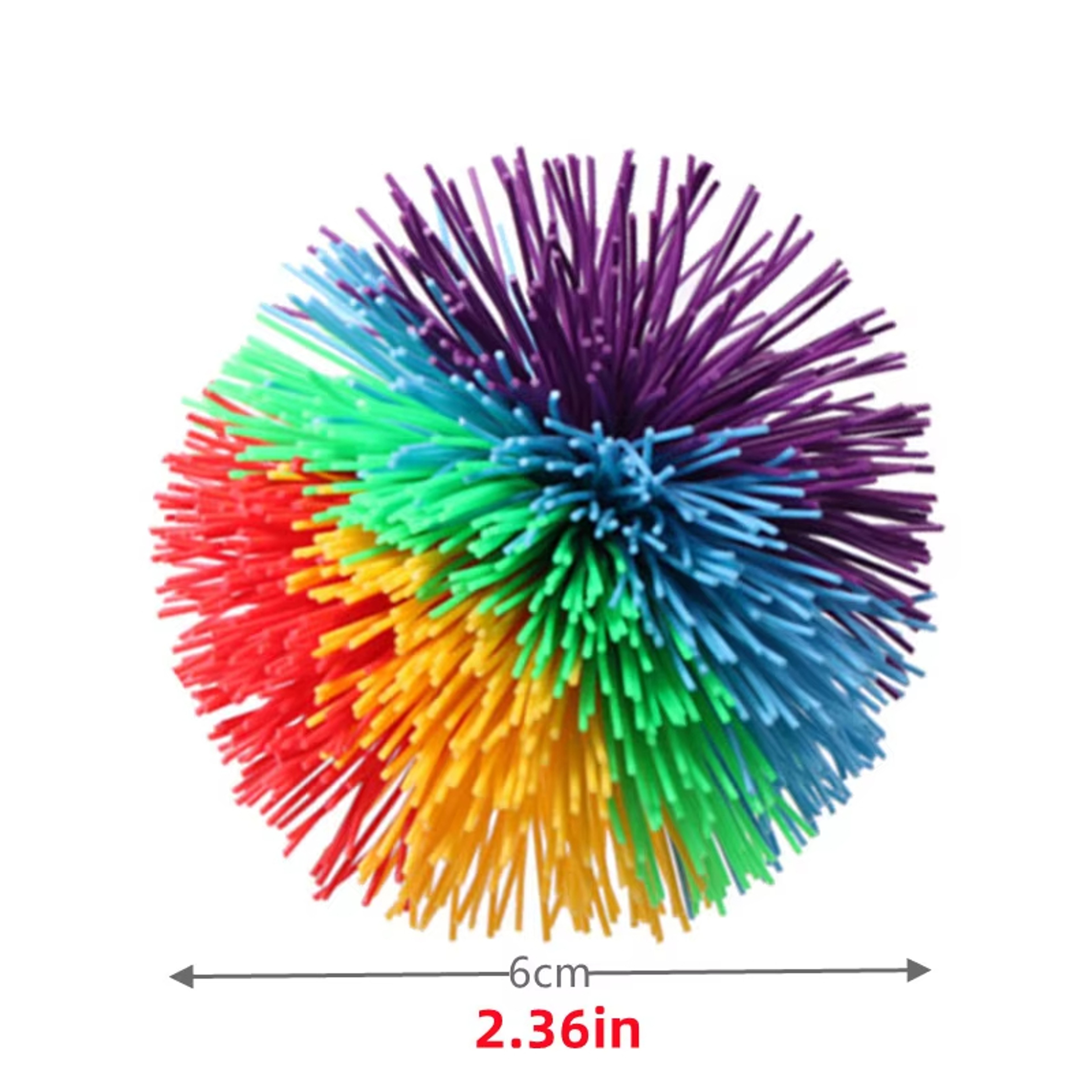 Rainbow Stringy Ball Sensory Fidget Toy For Kids Party Favors And Outdoor Play 4