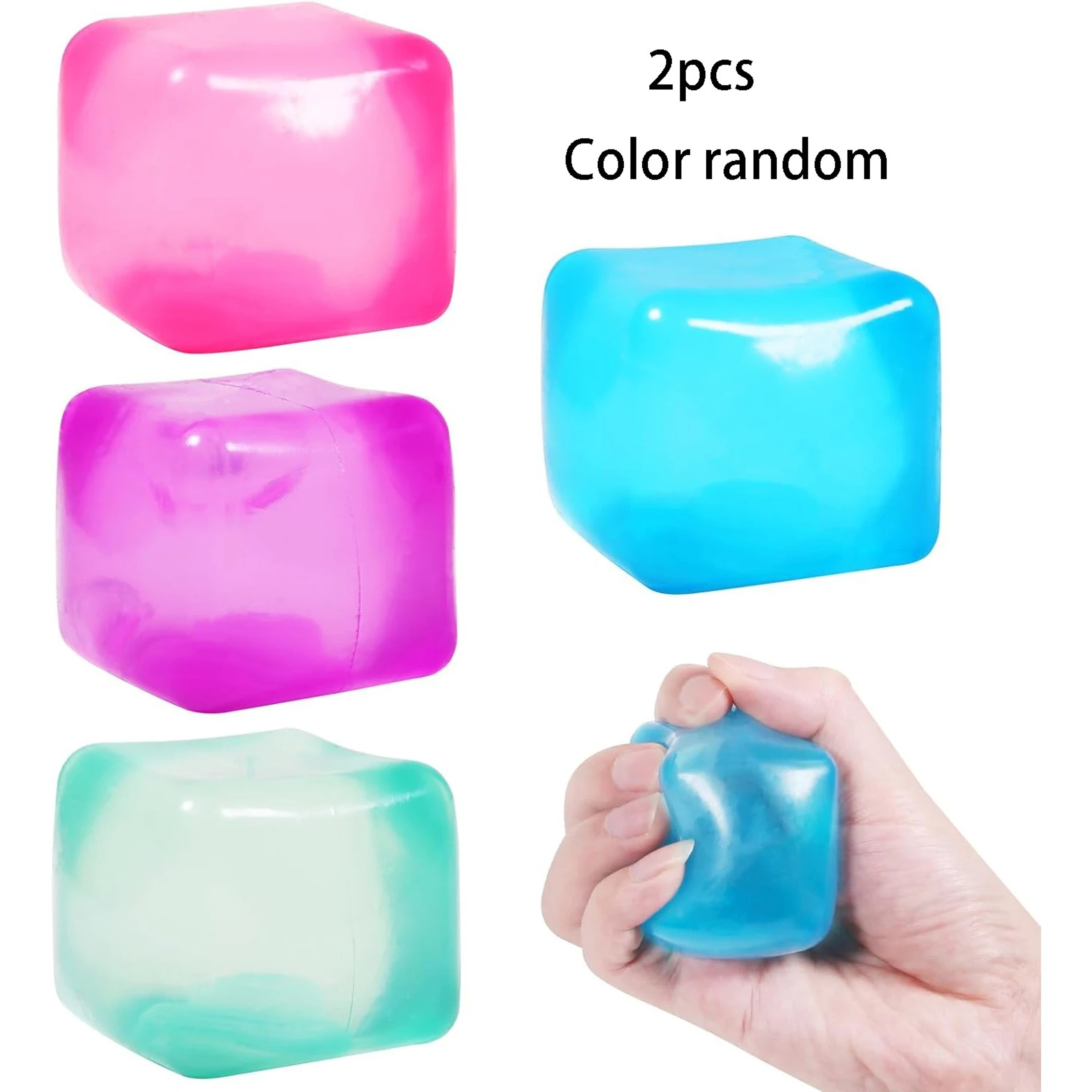 Ice Cube Squishy Stress Ball Sensory Fidget Squeeze Toy 6