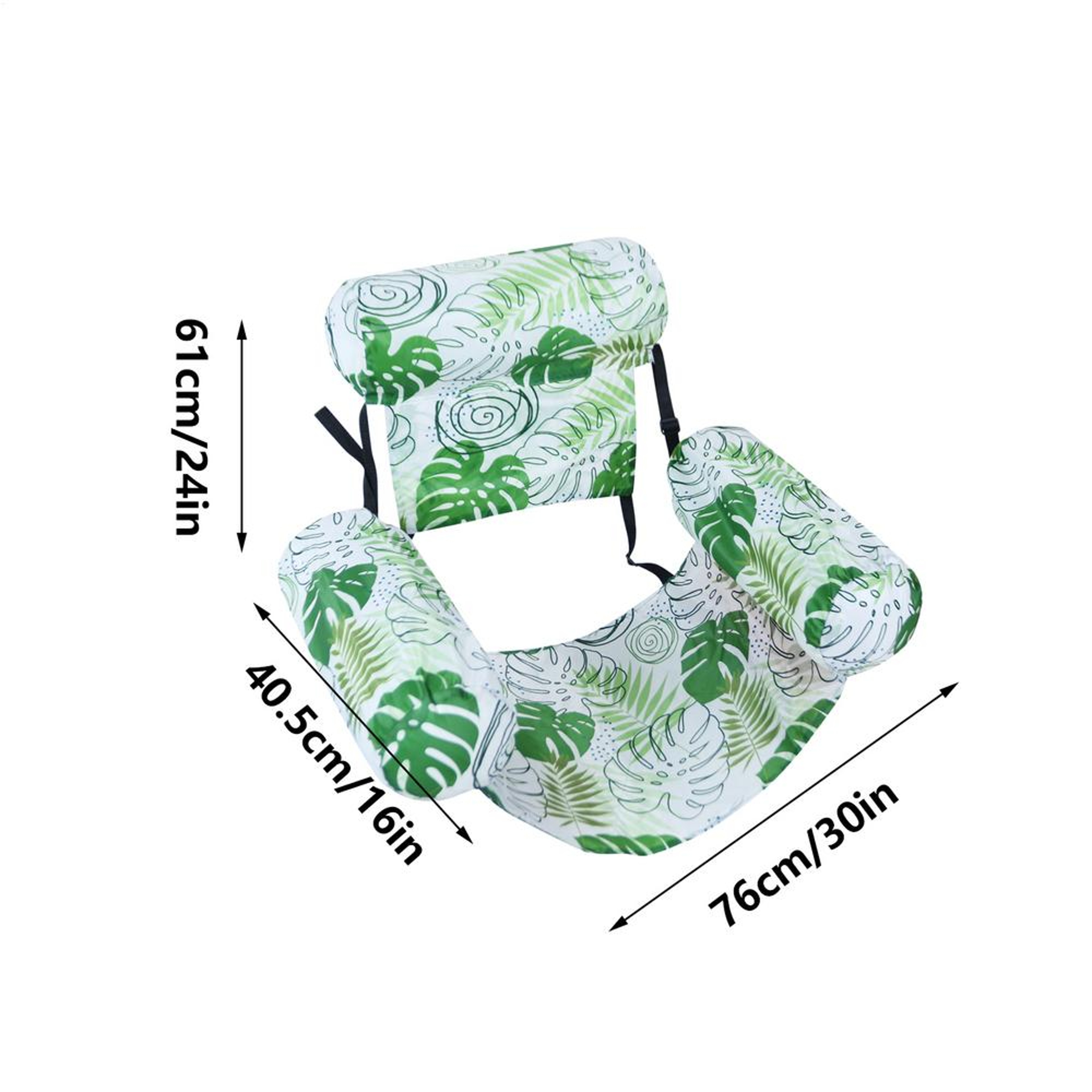 Inflatable Pool Chair Floating Tanning Lounge for Beach Pool Sunbathing – view 7