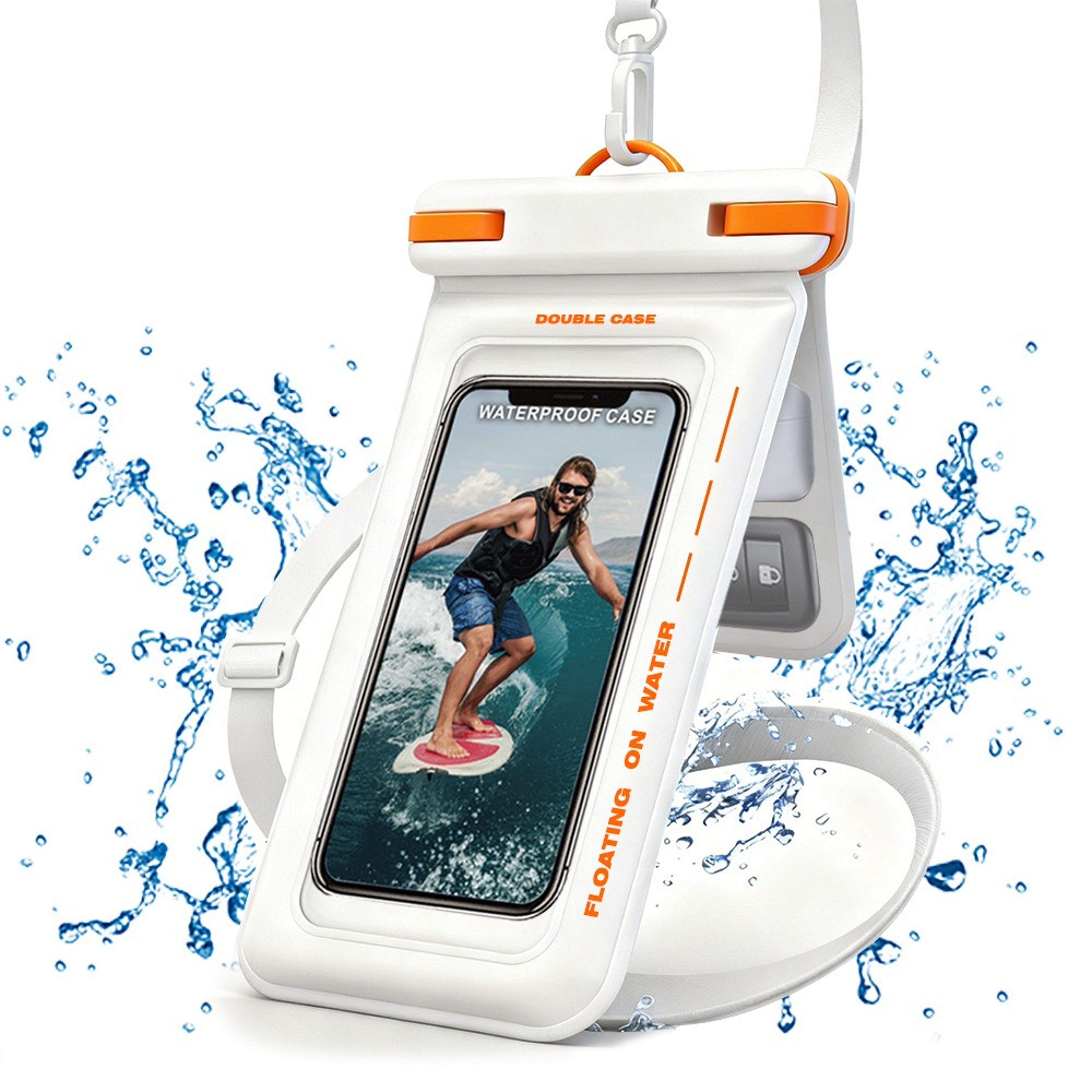 Waterproof Phone Pouch Floating Touch Screen Case with Lanyard and Dry Bag – view 7